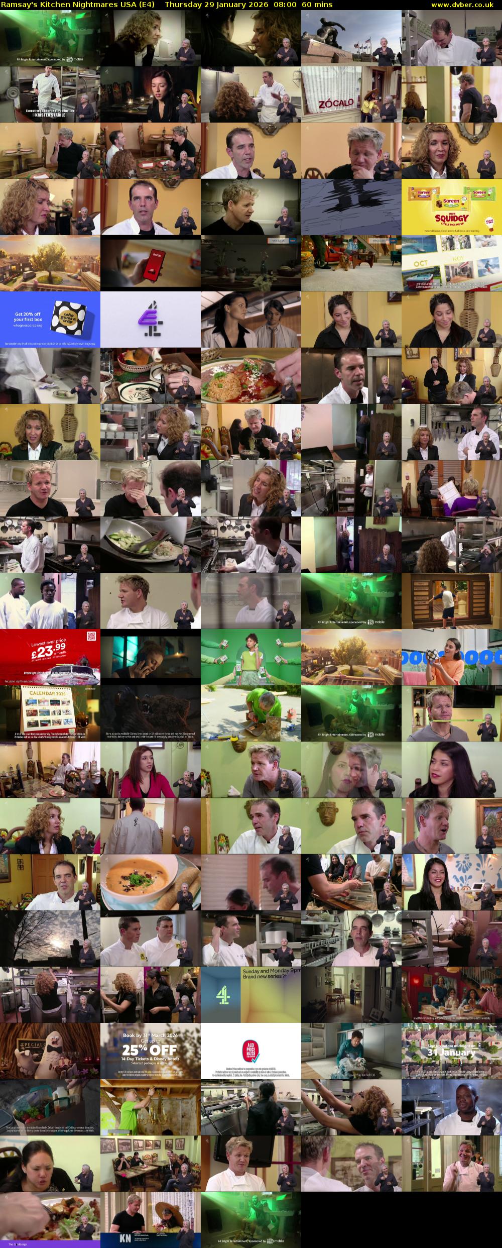 Ramsay's Kitchen Nightmares USA (E4) Thursday 29 January 2026 08:00 - 09:00
