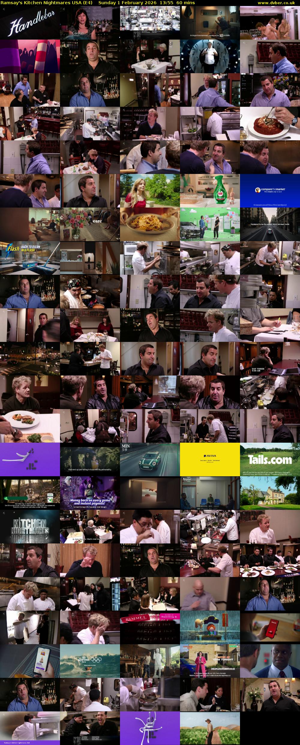 Ramsay's Kitchen Nightmares USA (E4) Sunday 1 February 2026 13:55 - 14:55