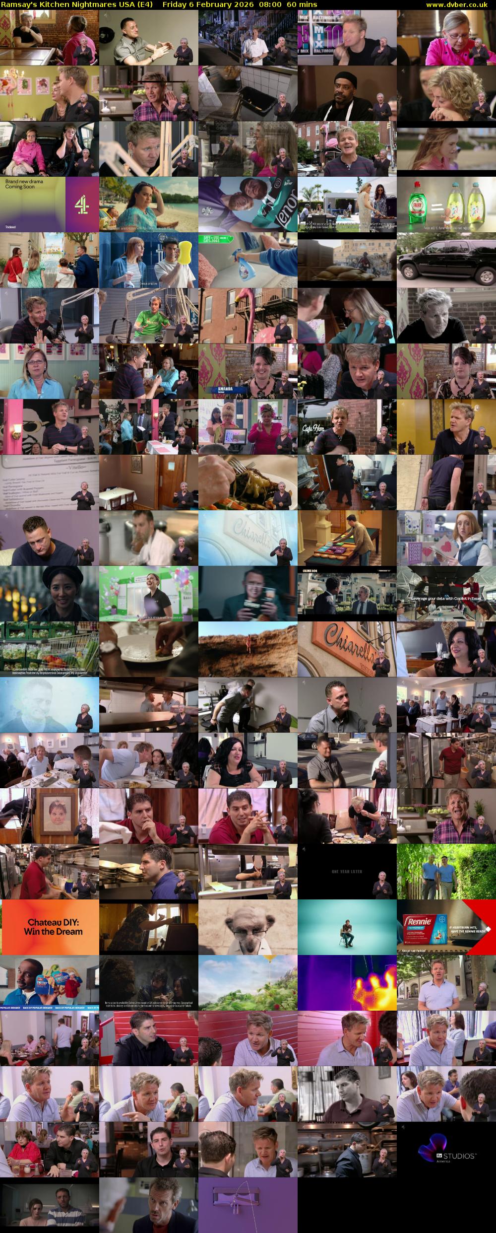 Ramsay's Kitchen Nightmares USA (E4) Friday 6 February 2026 08:00 - 09:00