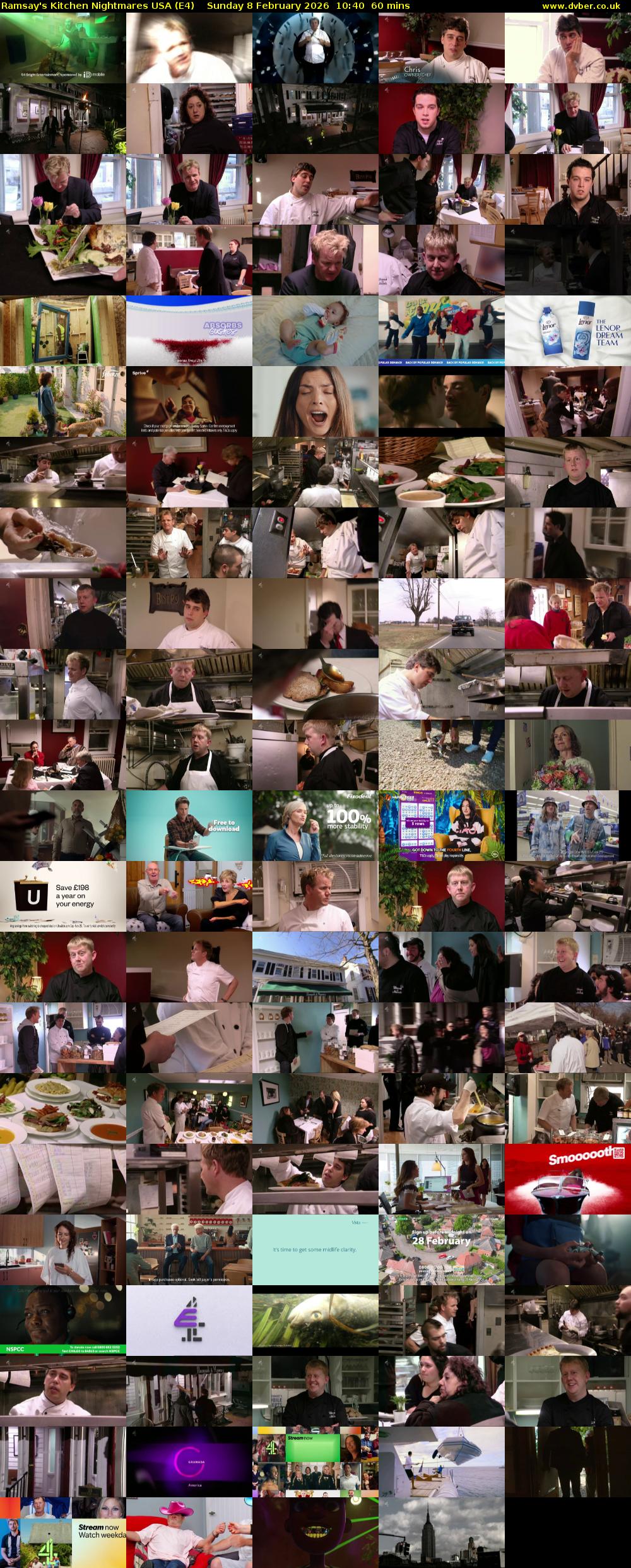 Ramsay's Kitchen Nightmares USA (E4) Sunday 8 February 2026 10:40 - 11:40