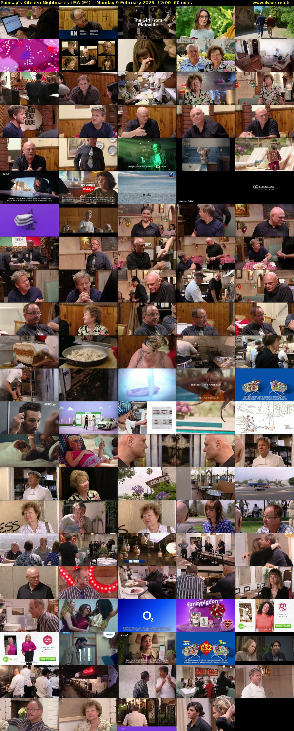 Ramsay's Kitchen Nightmares USA (E4) Monday 9 February 2026 12:00 - 13:00