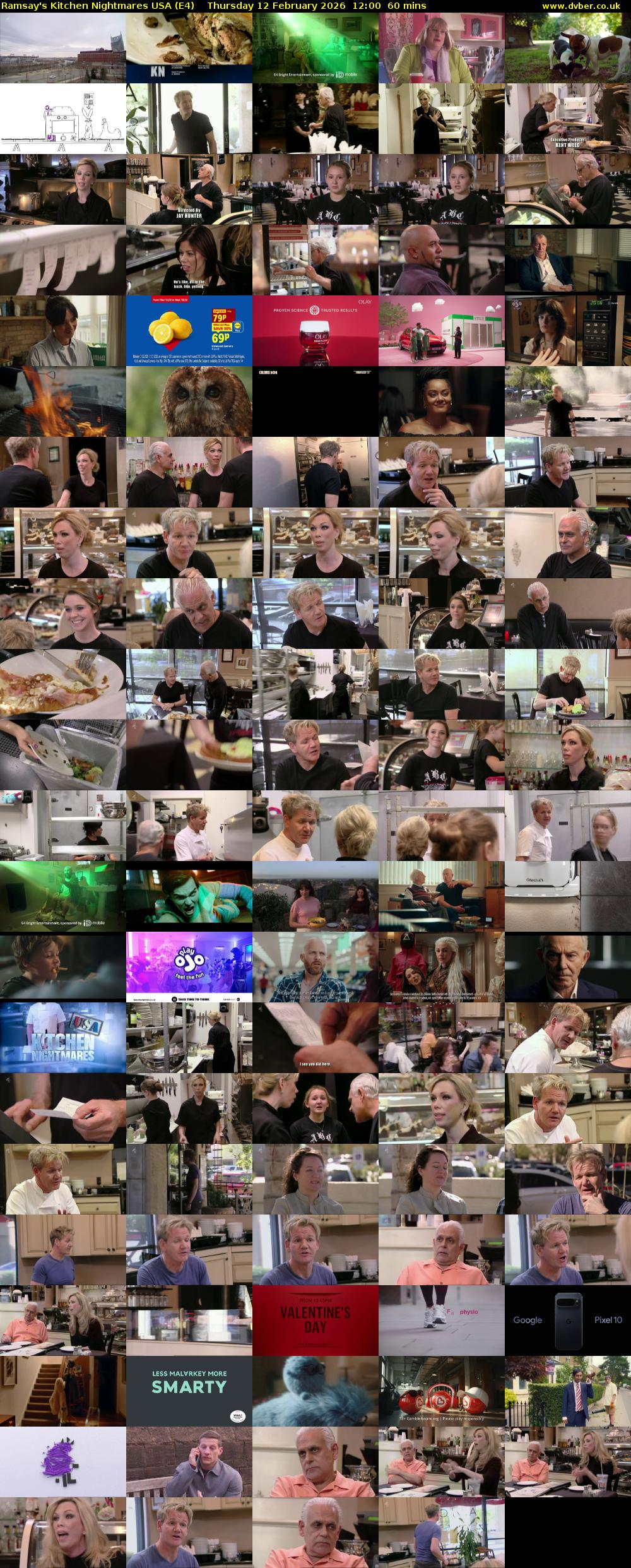 Ramsay's Kitchen Nightmares USA (E4) Thursday 12 February 2026 12:00 - 13:00
