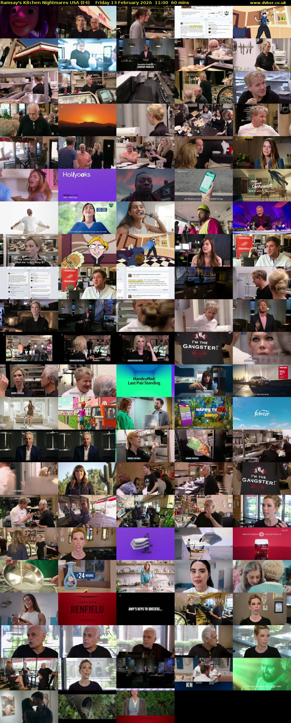 Ramsay's Kitchen Nightmares USA (E4) Friday 13 February 2026 11:00 - 12:00