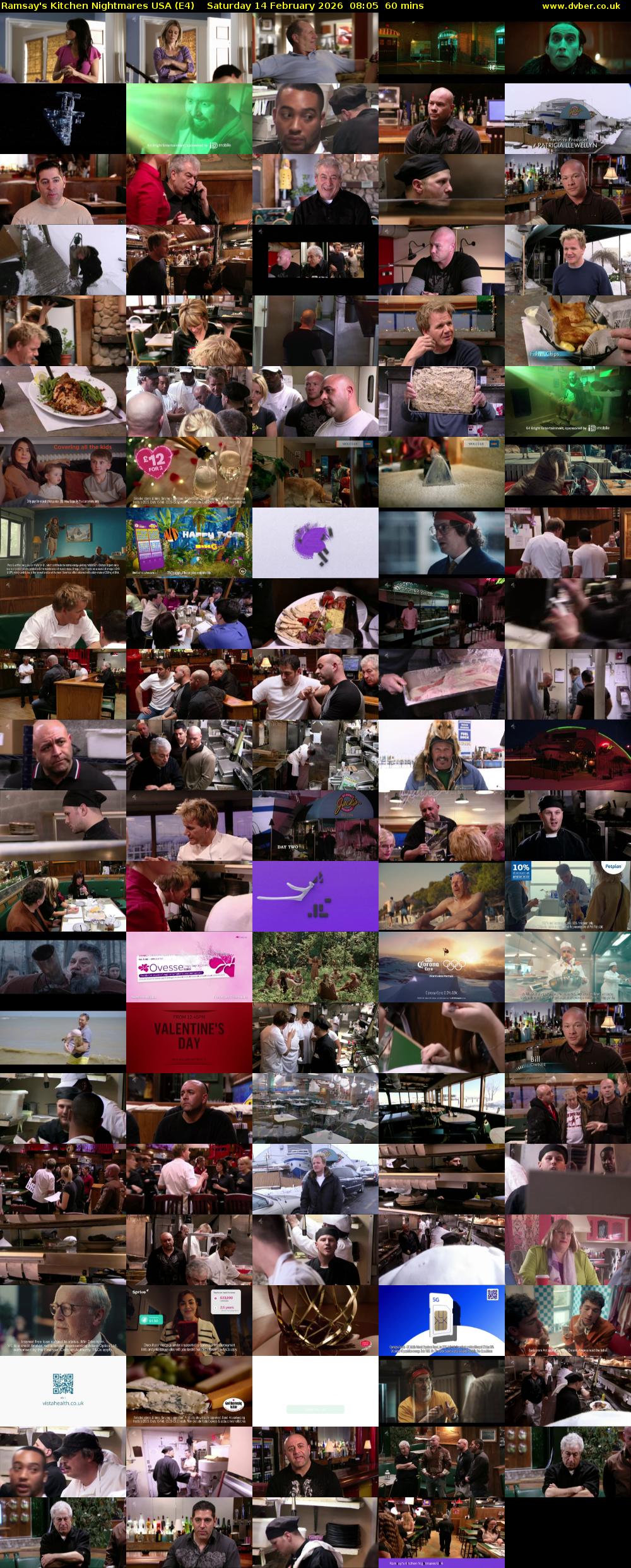 Ramsay's Kitchen Nightmares USA (E4) Saturday 14 February 2026 08:05 - 09:05