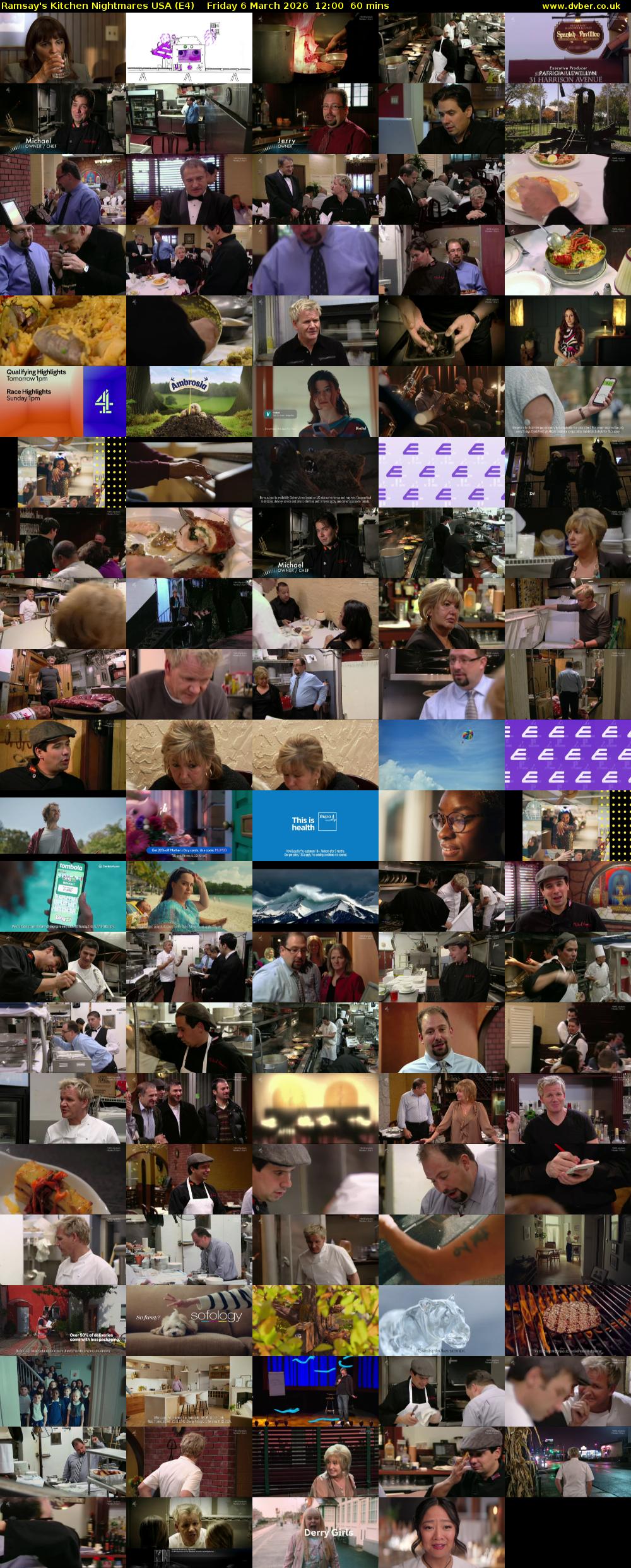 Ramsay's Kitchen Nightmares USA (E4) Friday 6 March 2026 12:00 - 13:00