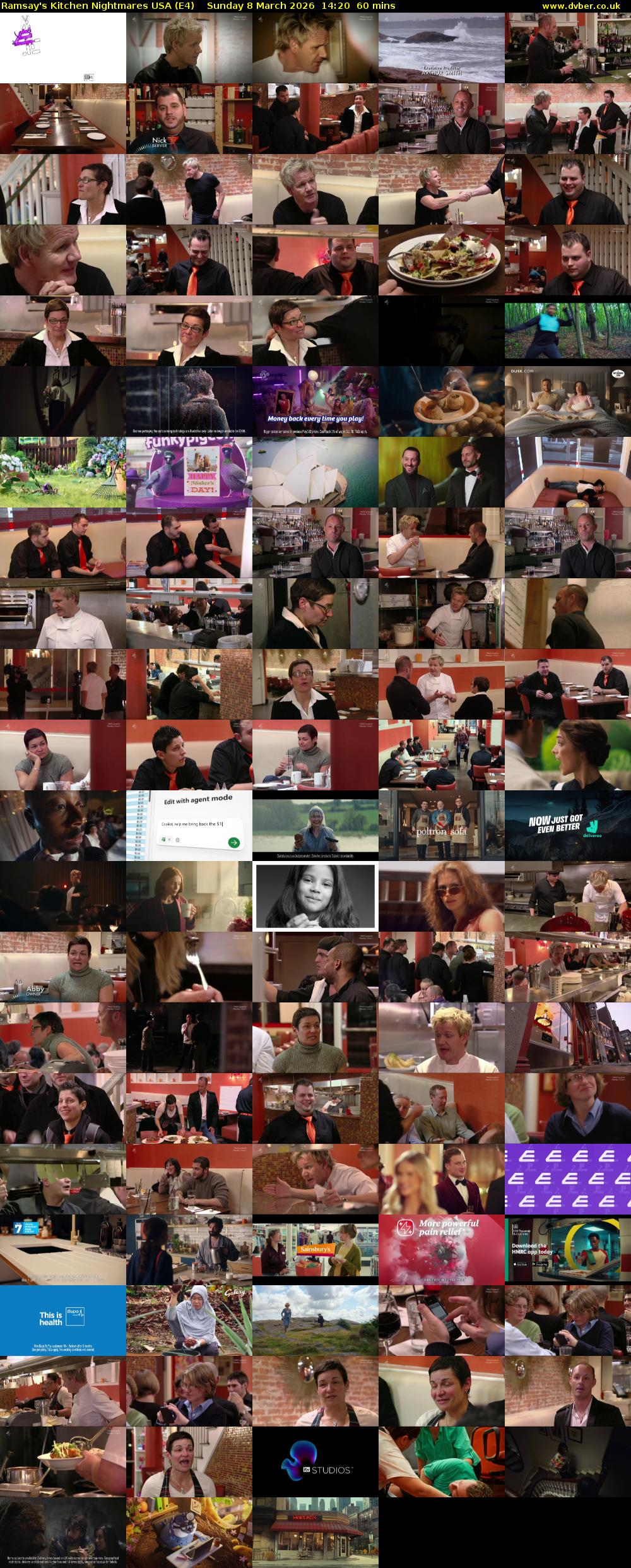 Ramsay's Kitchen Nightmares USA (E4) Sunday 8 March 2026 14:20 - 15:20