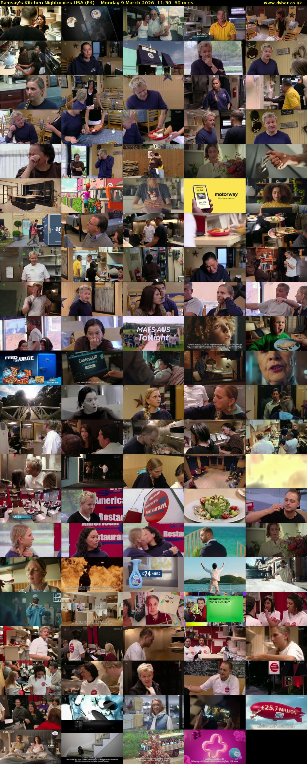 Ramsay's Kitchen Nightmares USA (E4) Monday 9 March 2026 11:30 - 12:30