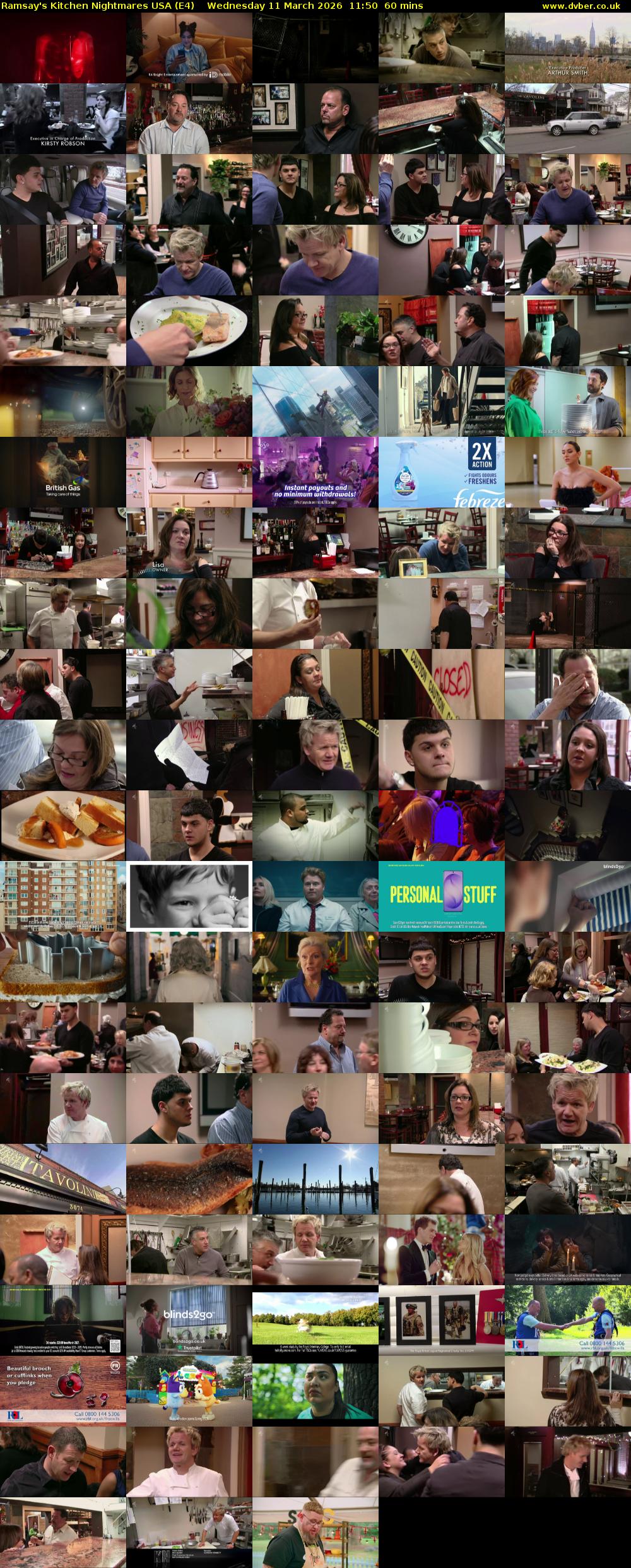 Ramsay's Kitchen Nightmares USA (E4) Wednesday 11 March 2026 11:50 - 12:50