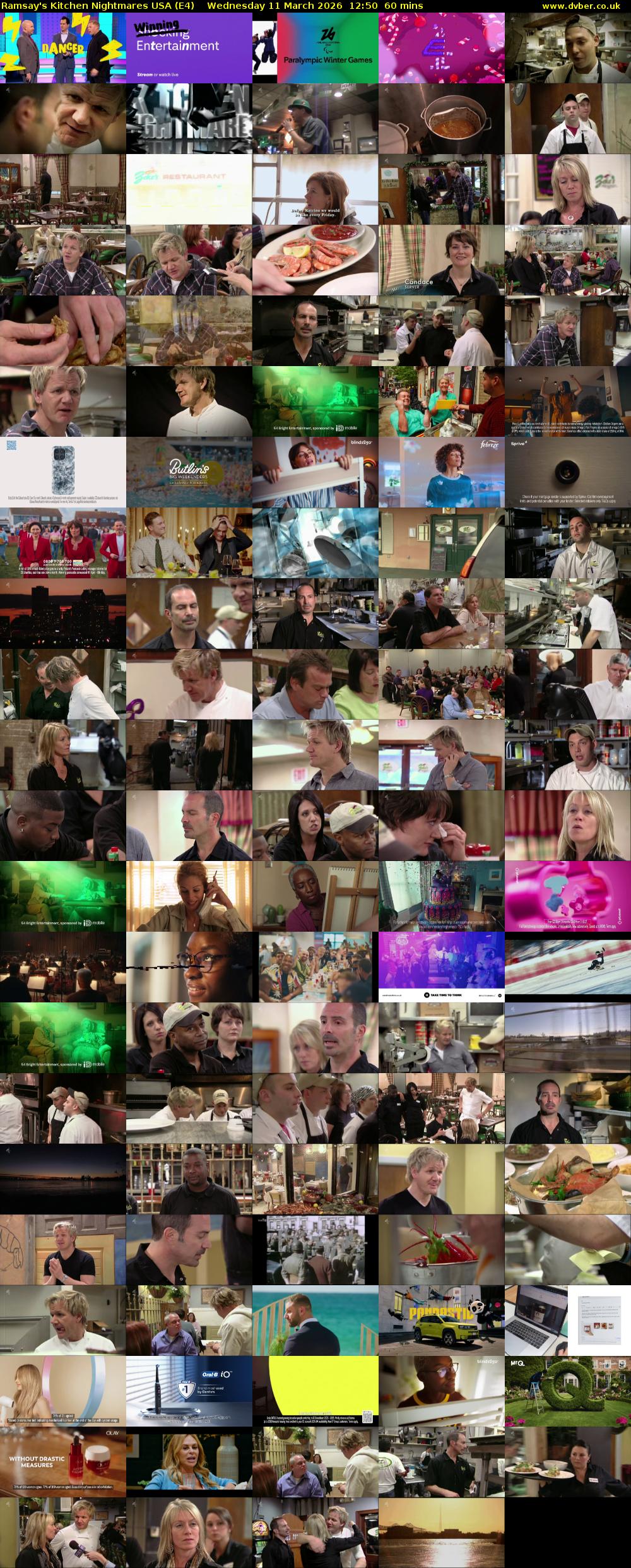 Ramsay's Kitchen Nightmares USA (E4) Wednesday 11 March 2026 12:50 - 13:50