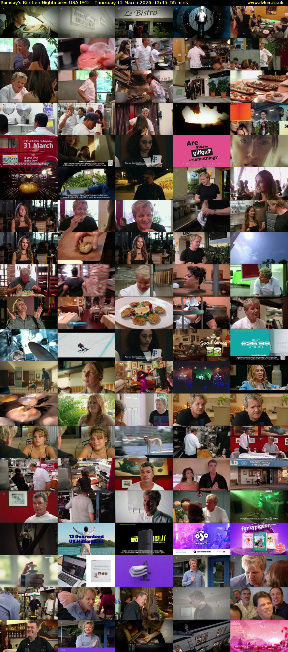 Ramsay's Kitchen Nightmares USA (E4) Thursday 12 March 2026 12:45 - 13:40