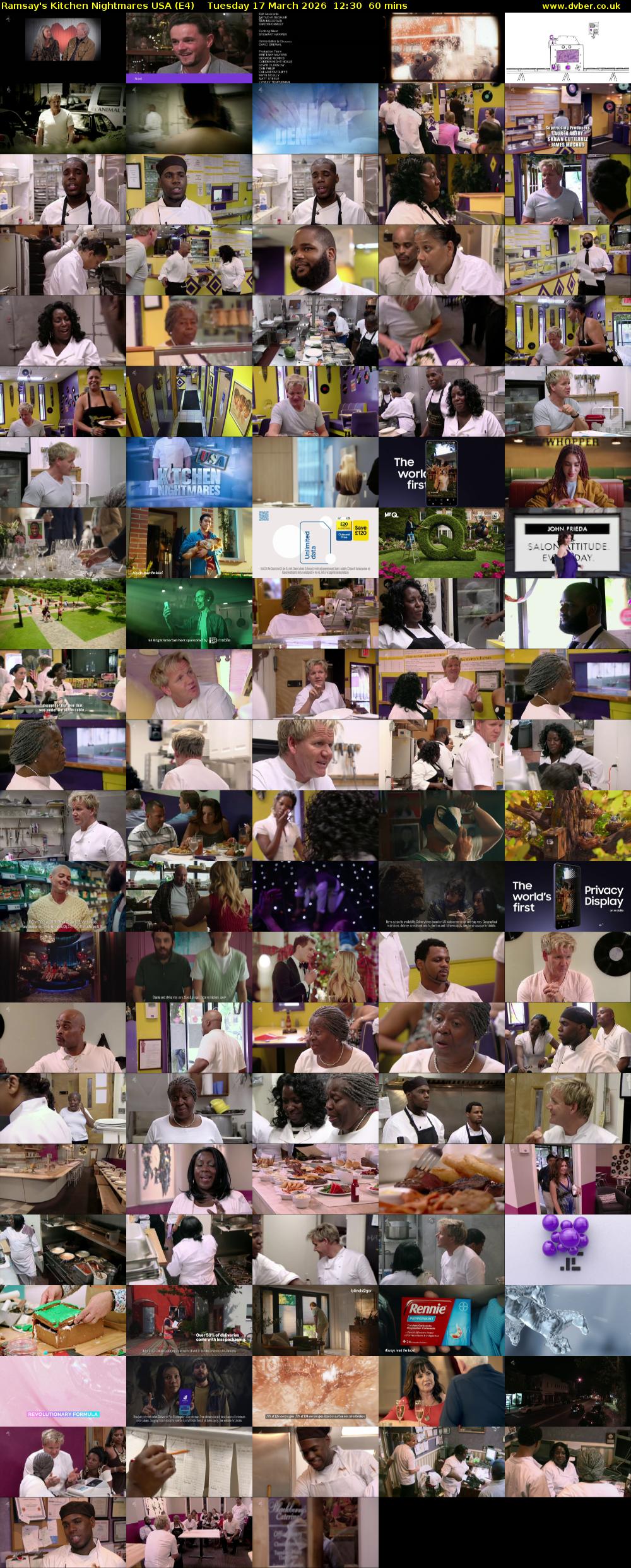 Ramsay's Kitchen Nightmares USA (E4) Tuesday 17 March 2026 12:30 - 13:30