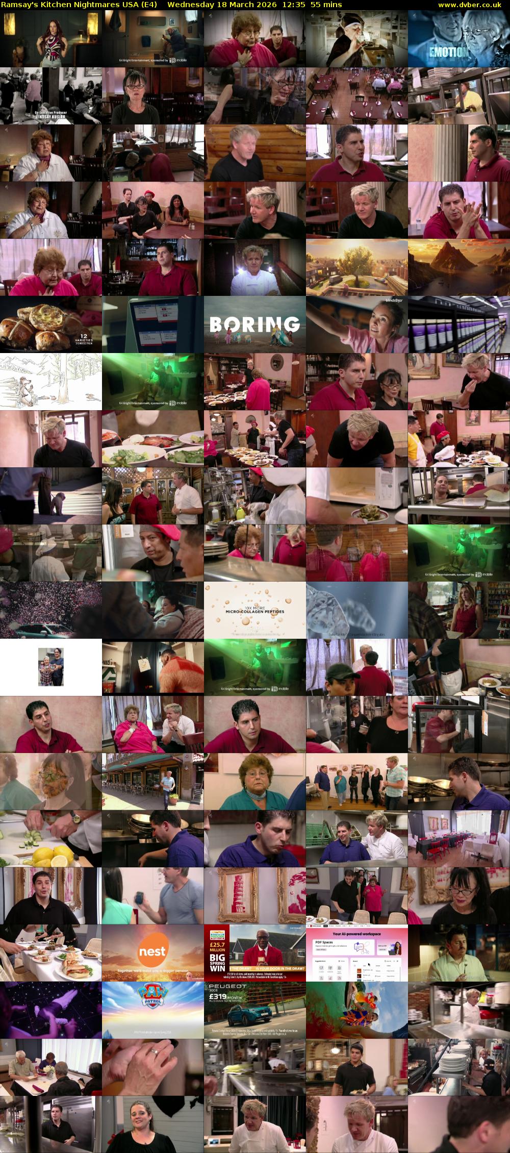 Ramsay's Kitchen Nightmares USA (E4) Wednesday 18 March 2026 12:35 - 13:30