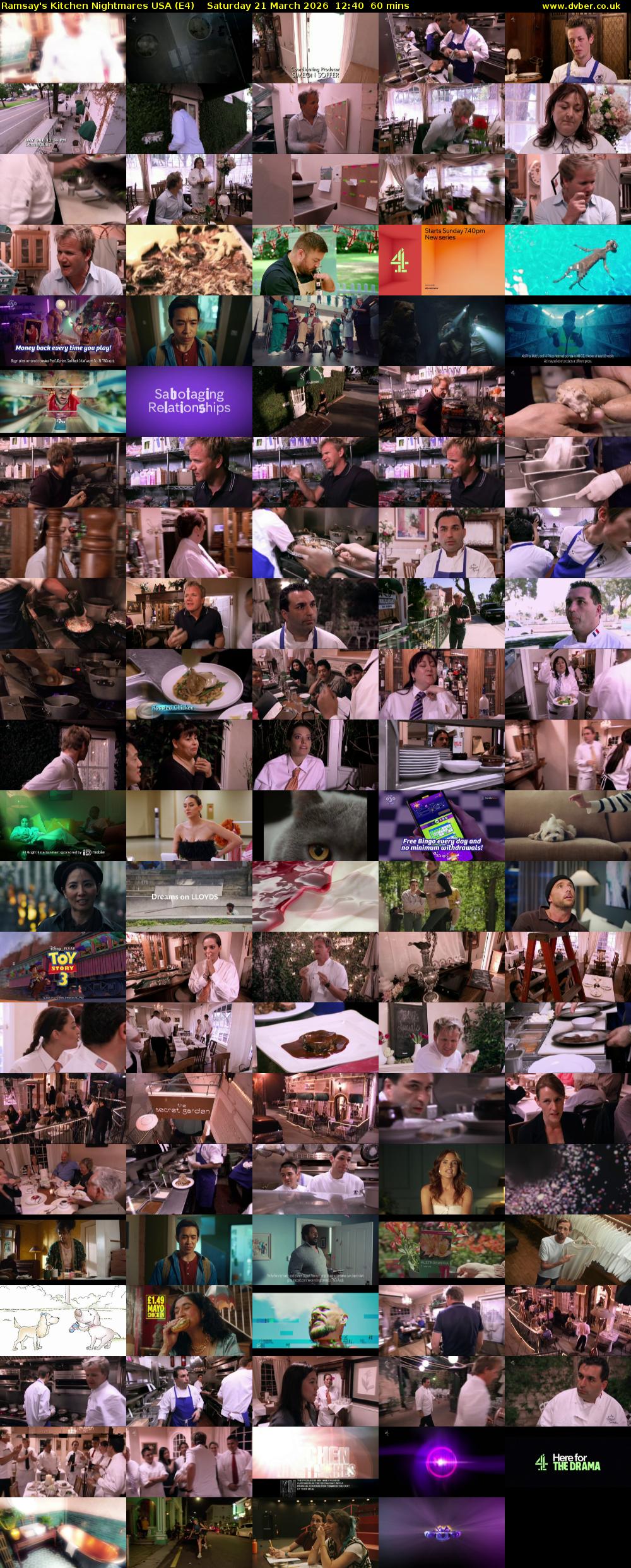 Ramsay's Kitchen Nightmares USA (E4) Saturday 21 March 2026 12:40 - 13:40