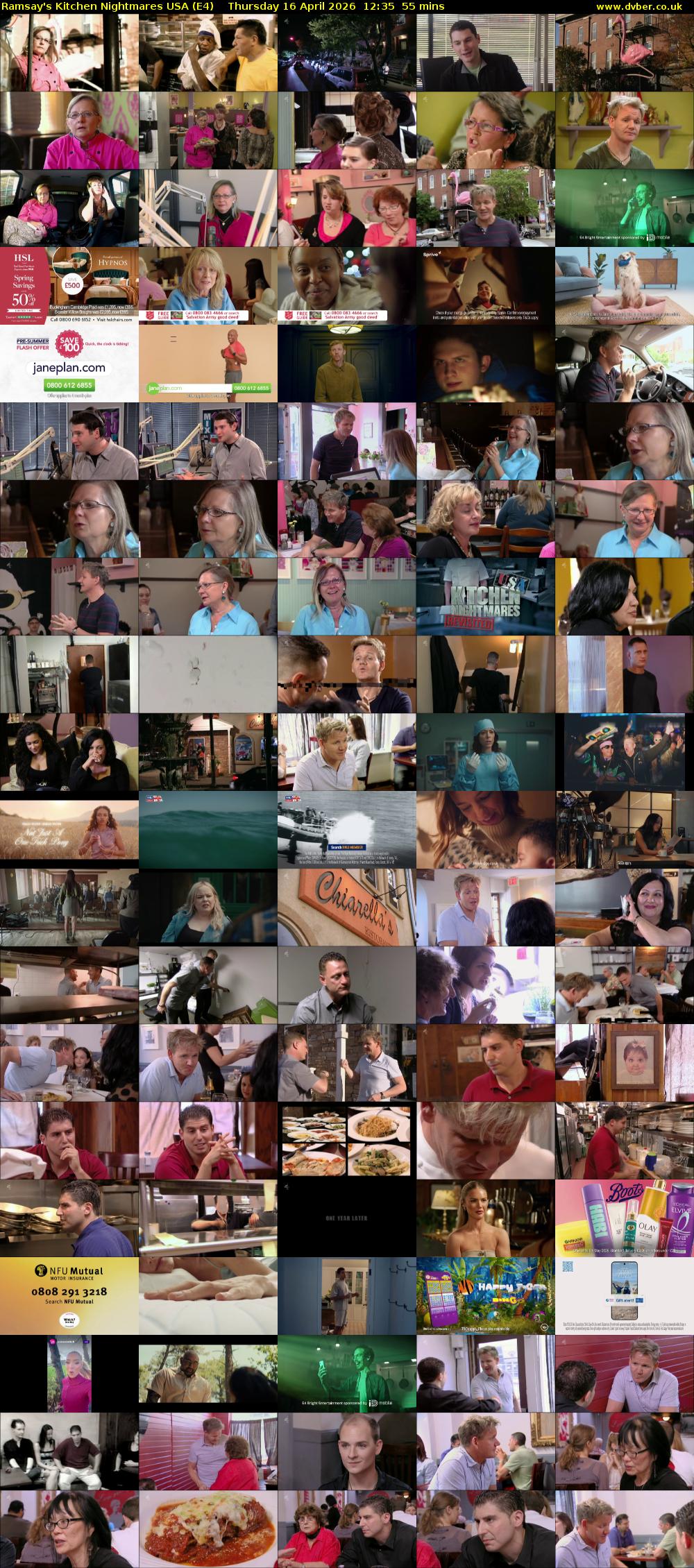 Ramsay's Kitchen Nightmares USA (E4) Thursday 16 April 2026 12:35 - 13:30