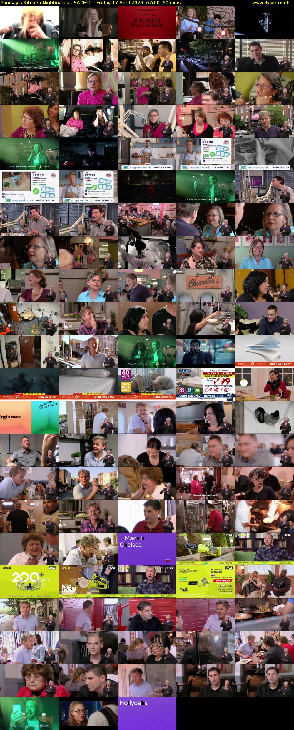 Ramsay's Kitchen Nightmares USA (E4) Friday 17 April 2026 07:00 - 08:00