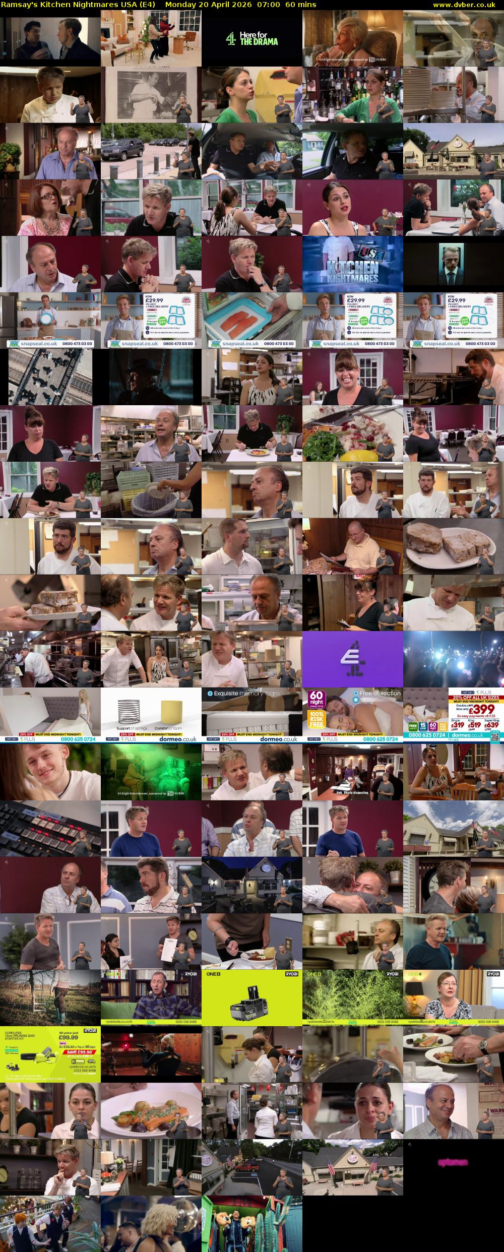 Ramsay's Kitchen Nightmares USA (E4) Monday 20 April 2026 07:00 - 08:00