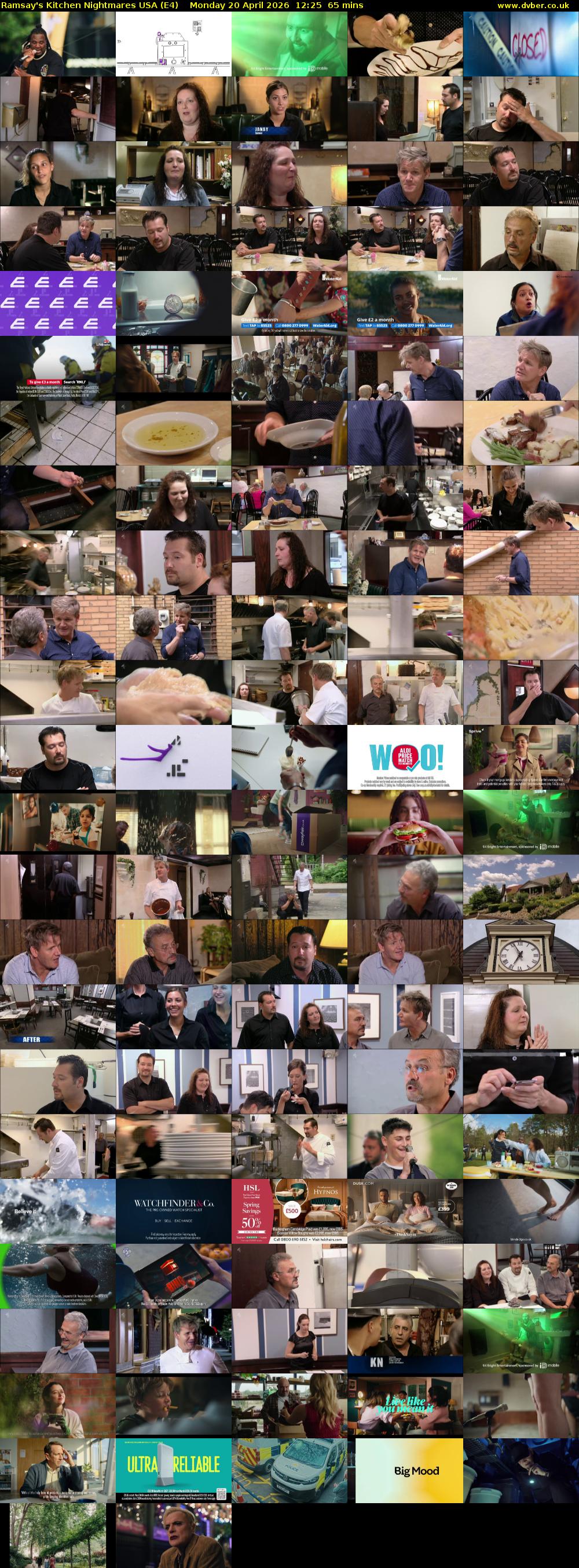 Ramsay's Kitchen Nightmares USA (E4) Monday 20 April 2026 12:25 - 13:30