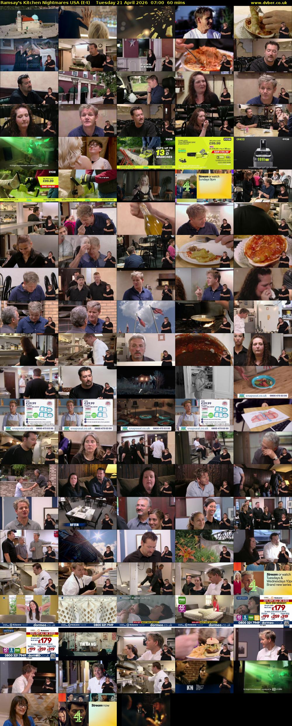 Ramsay's Kitchen Nightmares USA (E4) Tuesday 21 April 2026 07:00 - 08:00