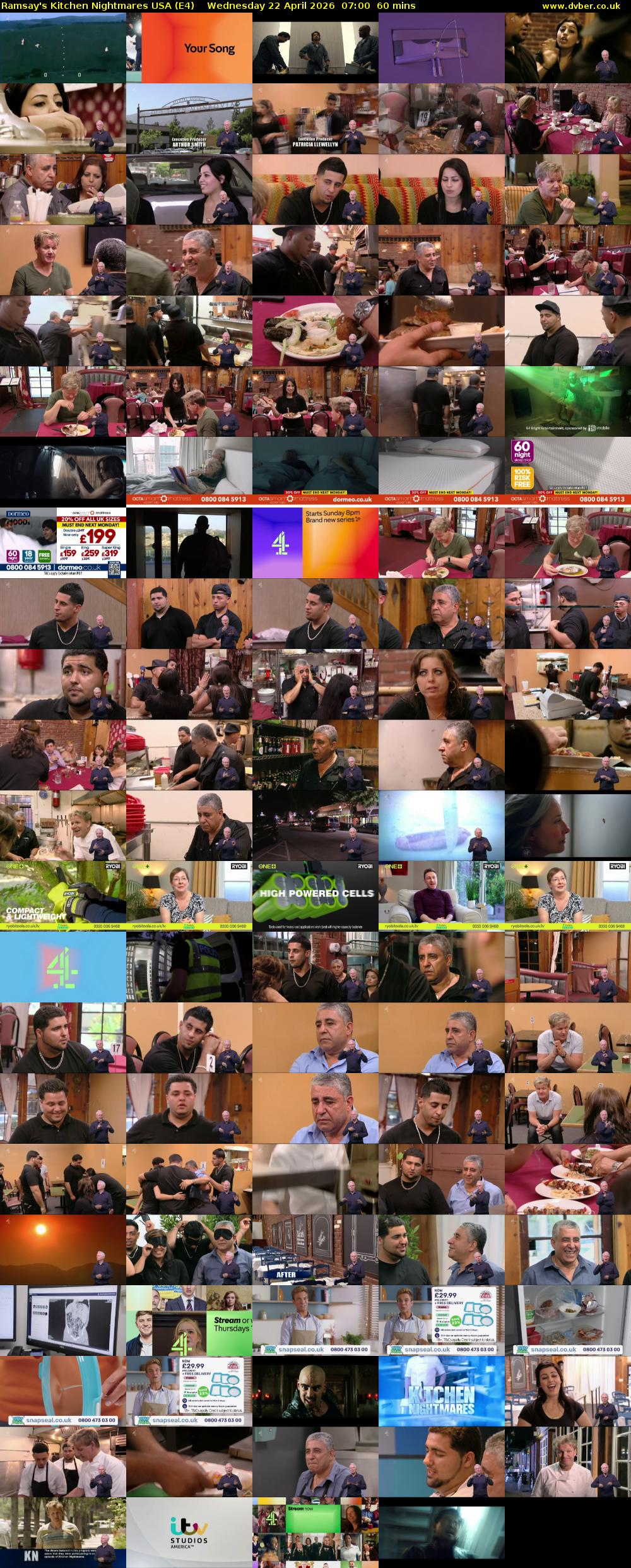 Ramsay's Kitchen Nightmares USA (E4) Wednesday 22 April 2026 07:00 - 08:00
