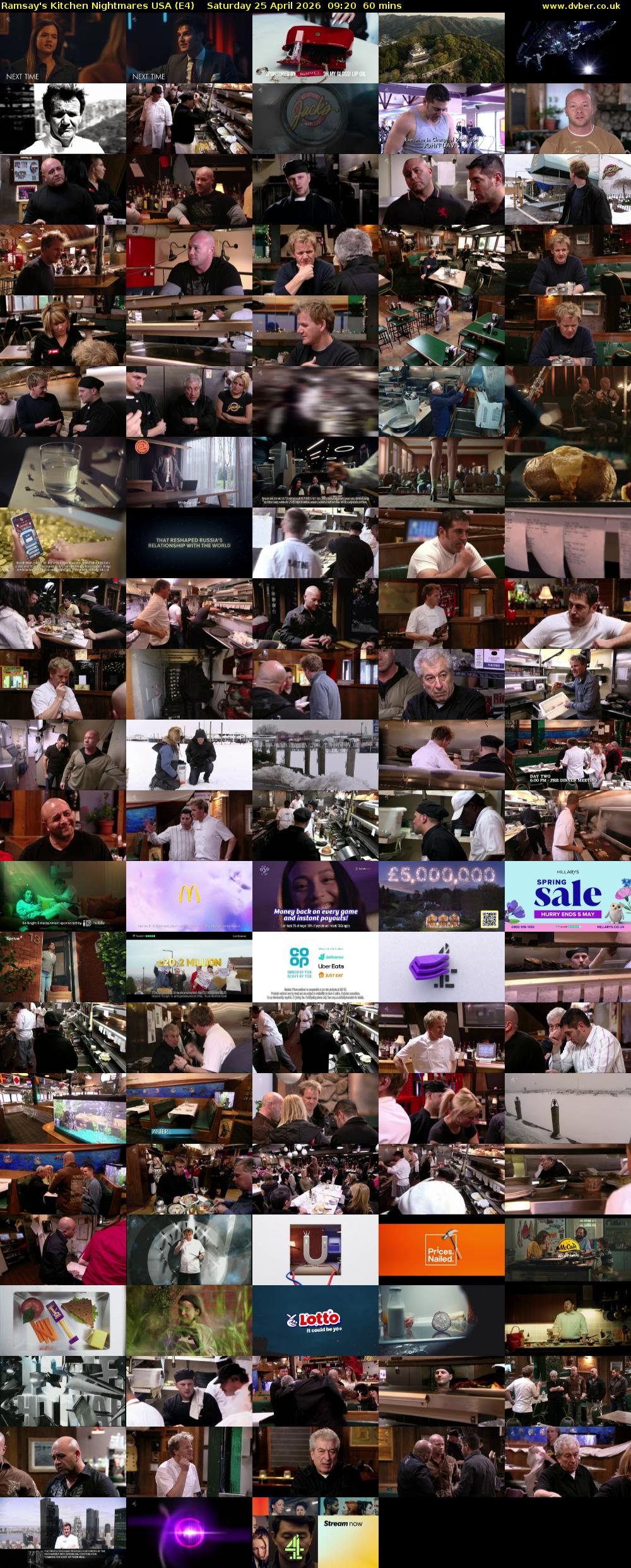 Ramsay's Kitchen Nightmares USA (E4) Saturday 25 April 2026 09:20 - 10:20