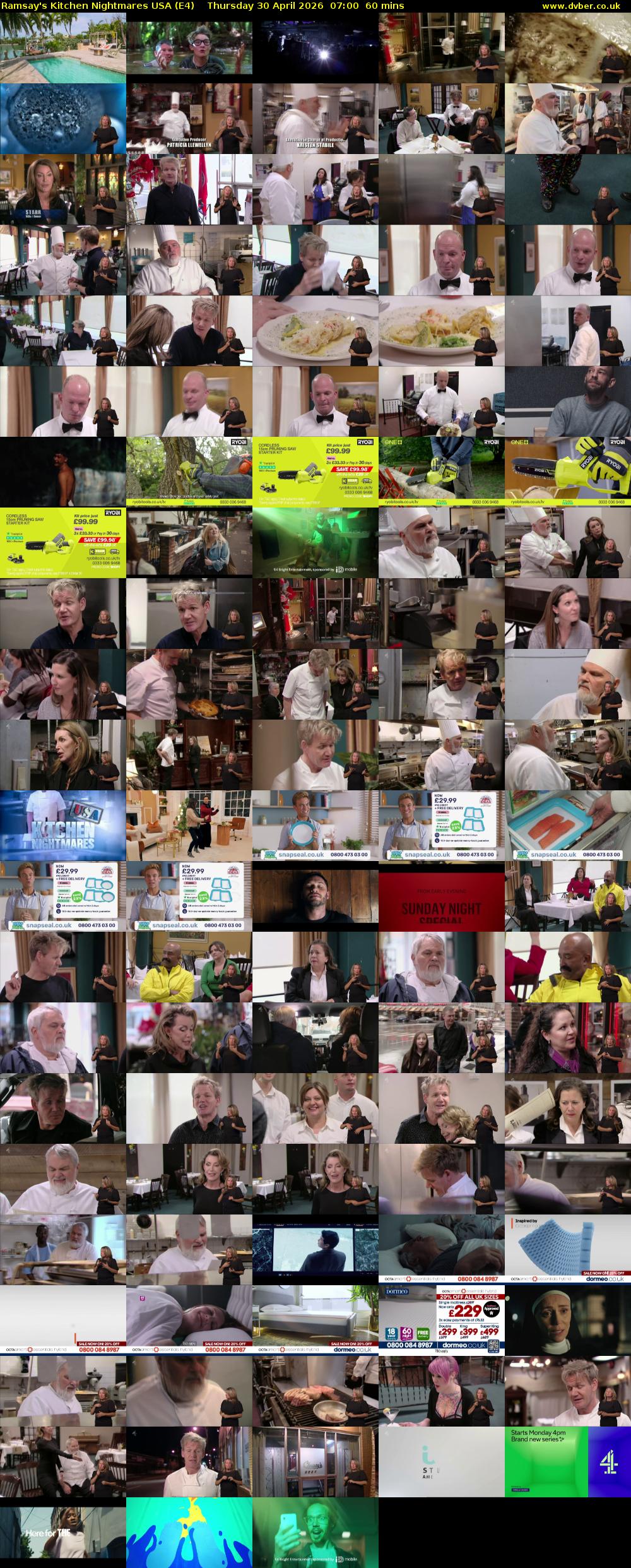 Ramsay's Kitchen Nightmares USA (E4) Thursday 30 April 2026 07:00 - 08:00