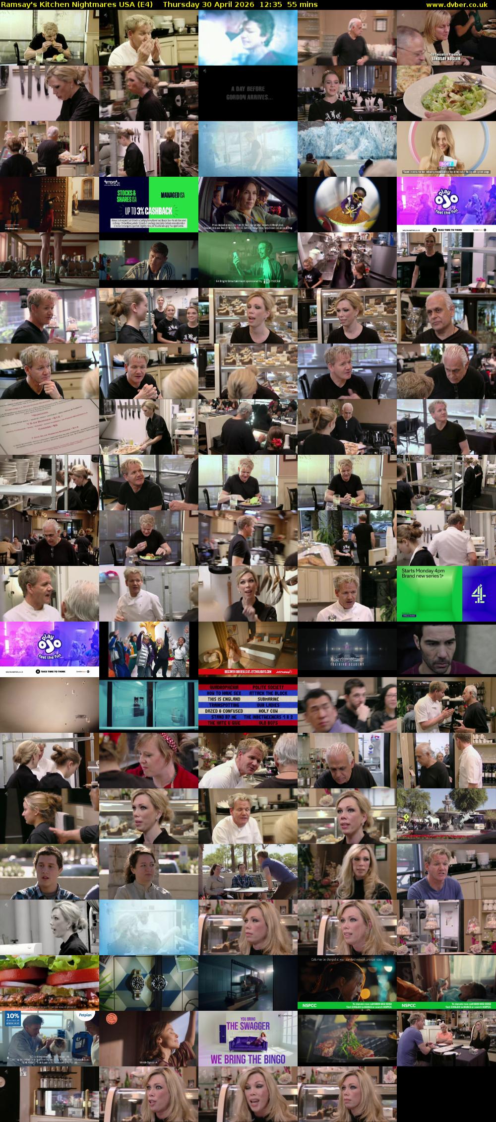 Ramsay's Kitchen Nightmares USA (E4) Thursday 30 April 2026 12:35 - 13:30