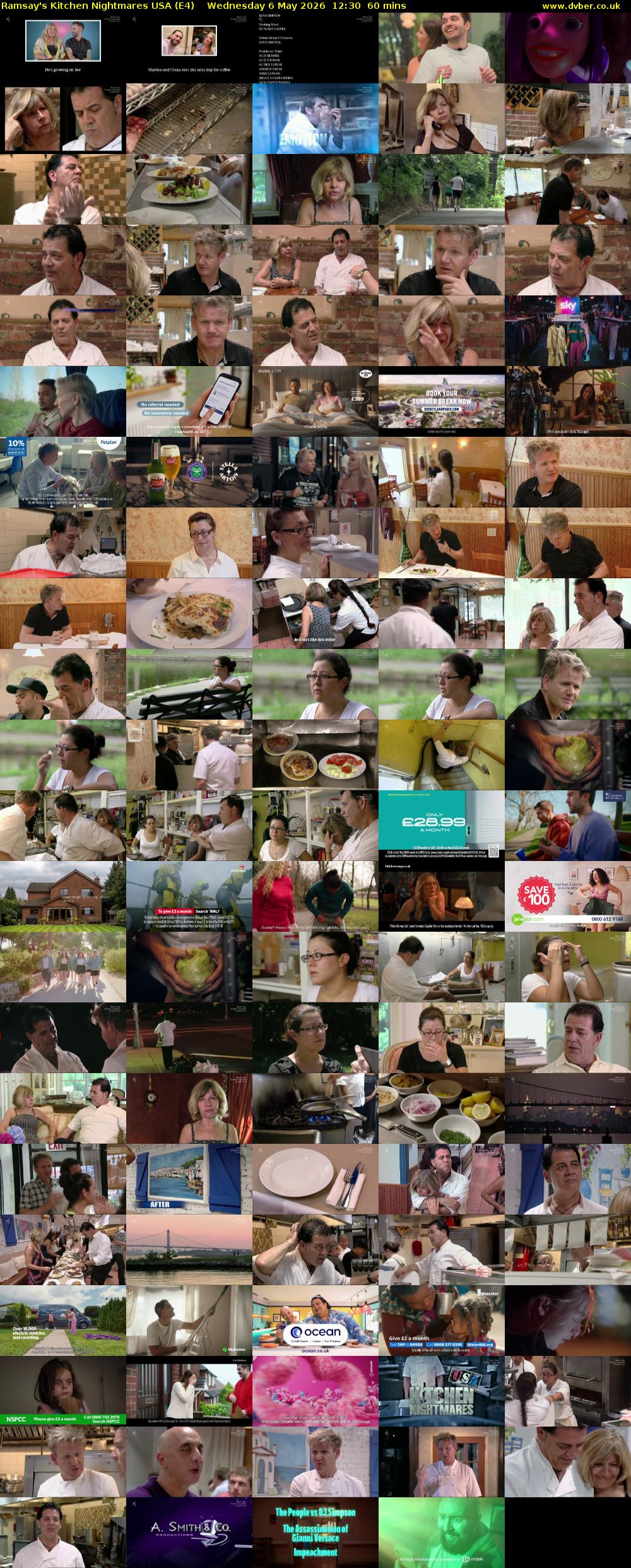 Ramsay's Kitchen Nightmares USA (E4) Wednesday 6 May 2026 12:30 - 13:30