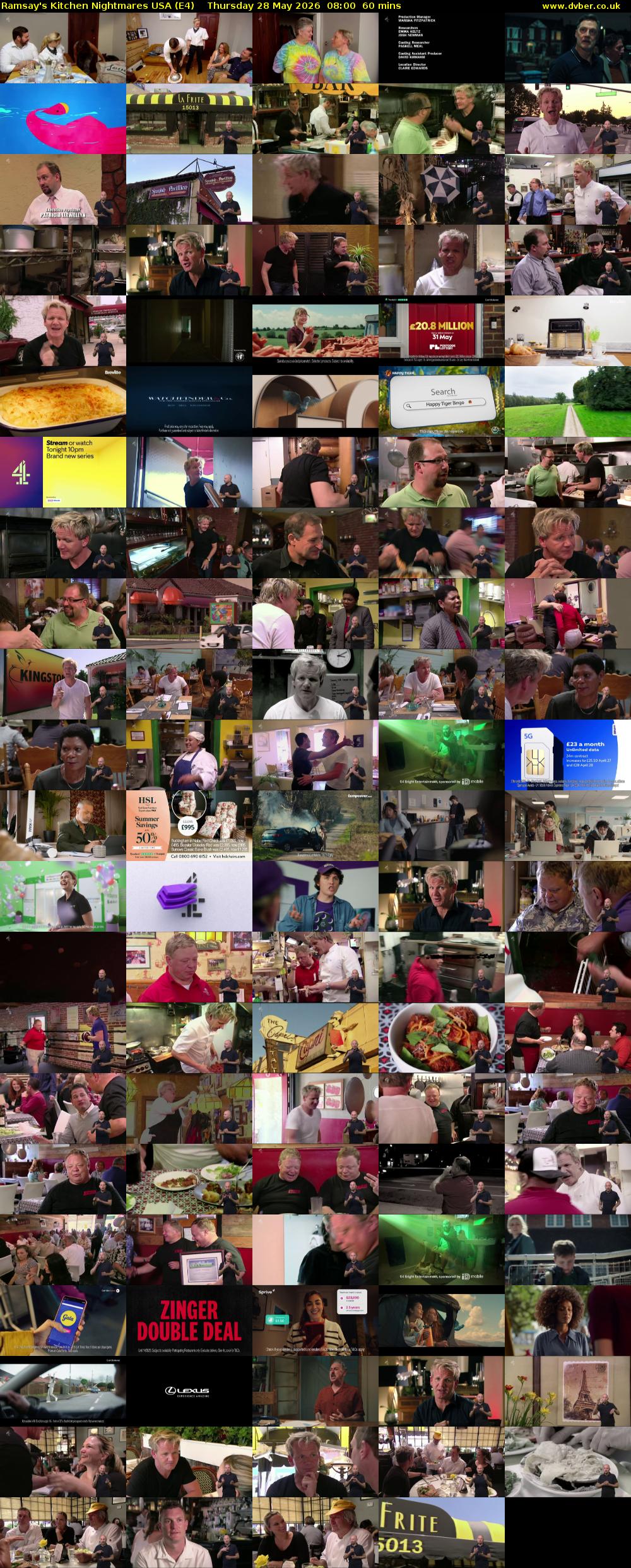 Ramsay's Kitchen Nightmares USA (E4) Thursday 28 May 2026 08:00 - 09:00