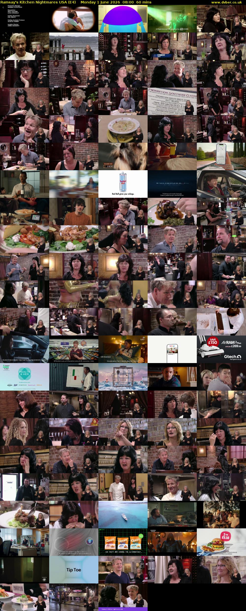 Ramsay's Kitchen Nightmares USA (E4) Monday 1 June 2026 08:00 - 09:00