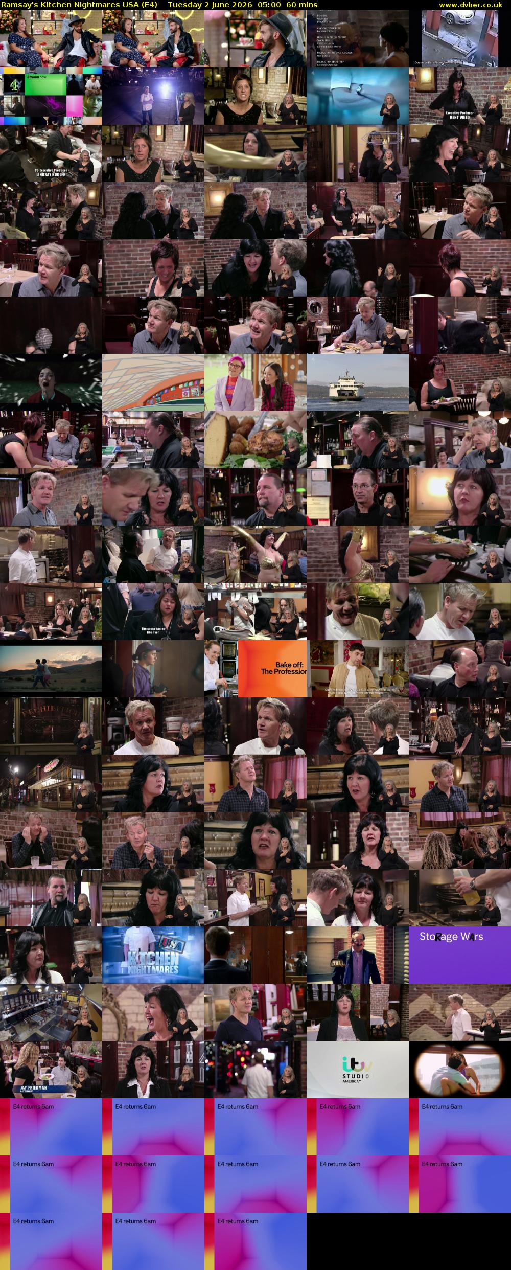 Ramsay's Kitchen Nightmares USA (E4) Tuesday 2 June 2026 05:00 - 06:00