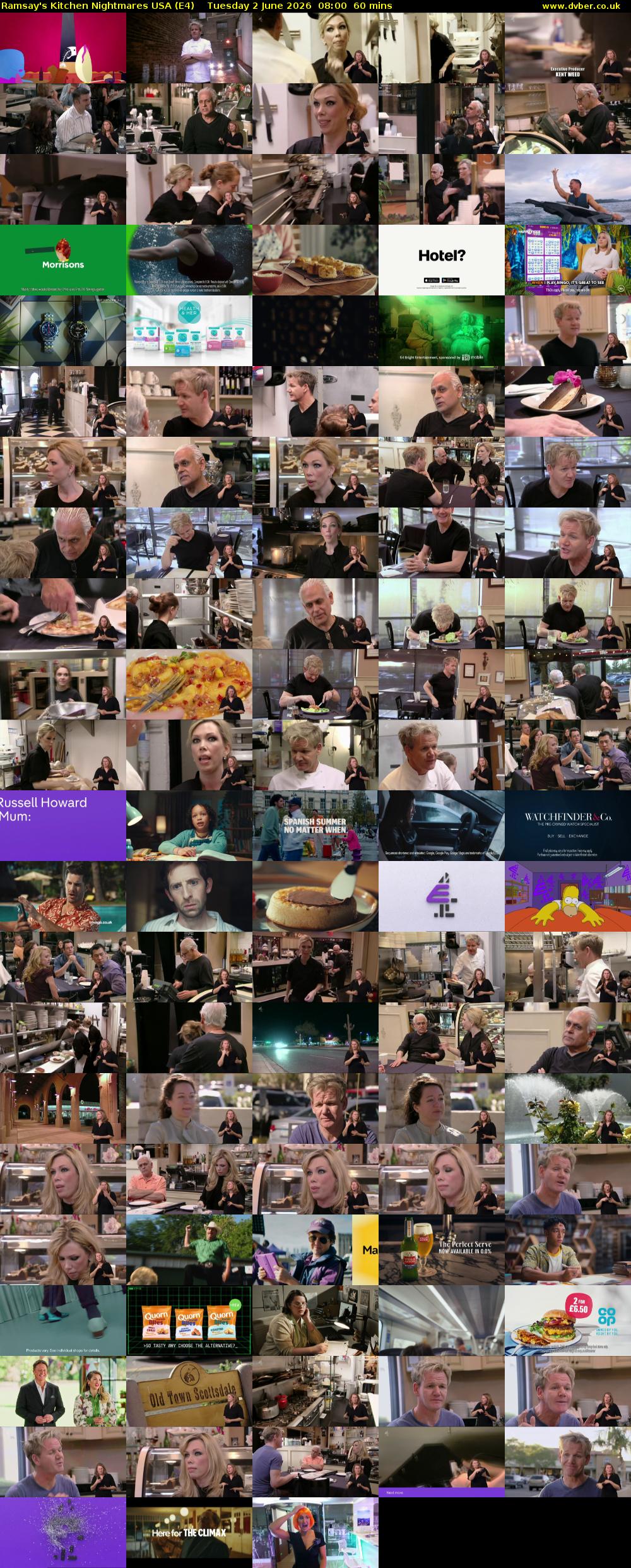 Ramsay's Kitchen Nightmares USA (E4) Tuesday 2 June 2026 08:00 - 09:00