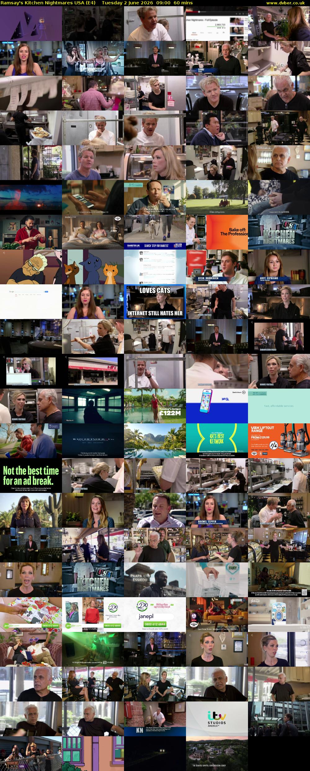 Ramsay's Kitchen Nightmares USA (E4) Tuesday 2 June 2026 09:00 - 10:00