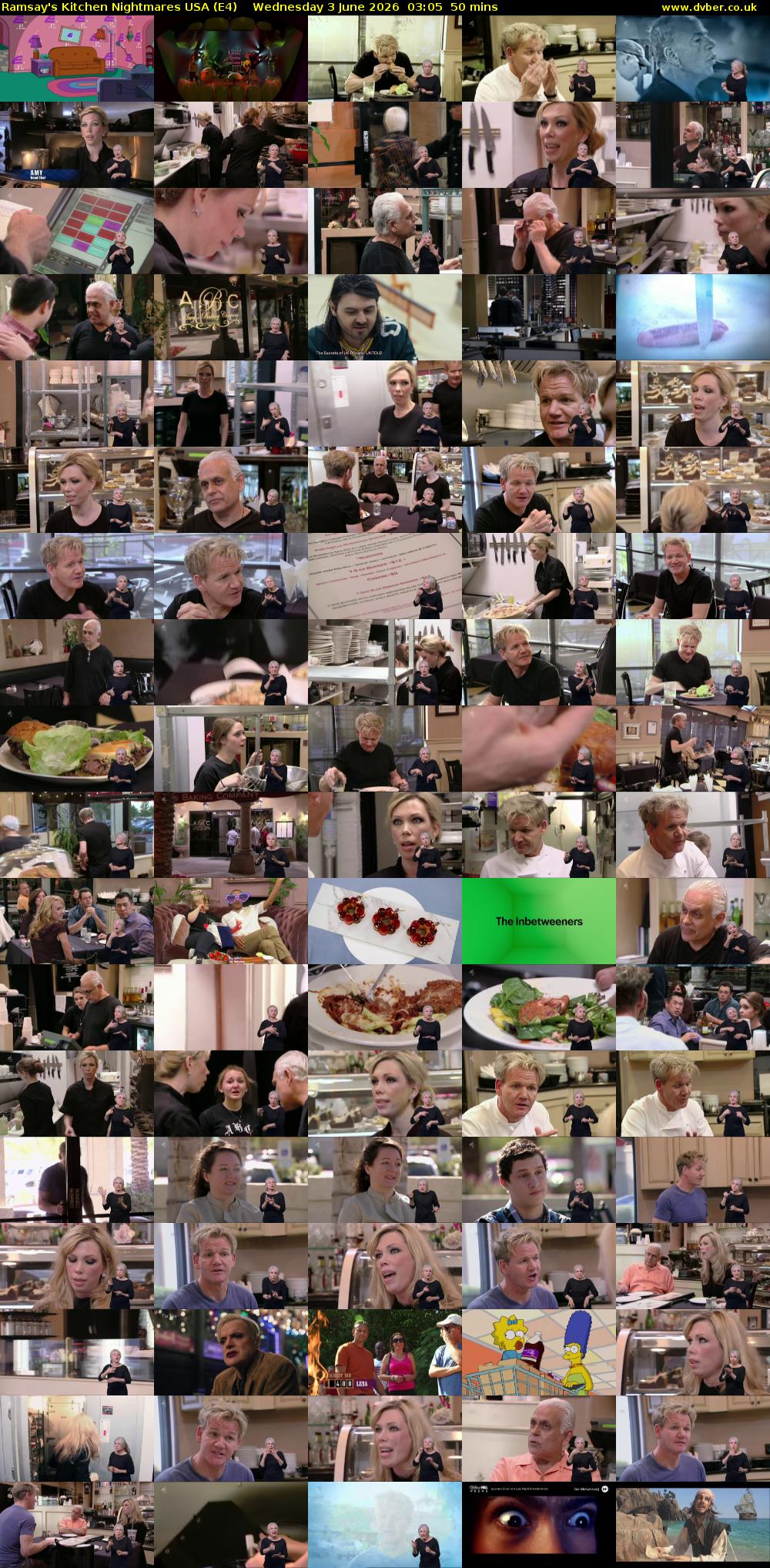 Ramsay's Kitchen Nightmares USA (E4) Wednesday 3 June 2026 03:05 - 03:55