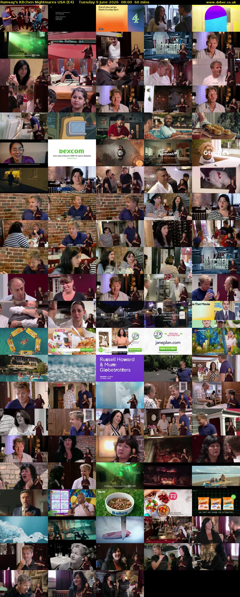 Ramsay's Kitchen Nightmares USA (E4) Tuesday 9 June 2026 08:00 - 09:00