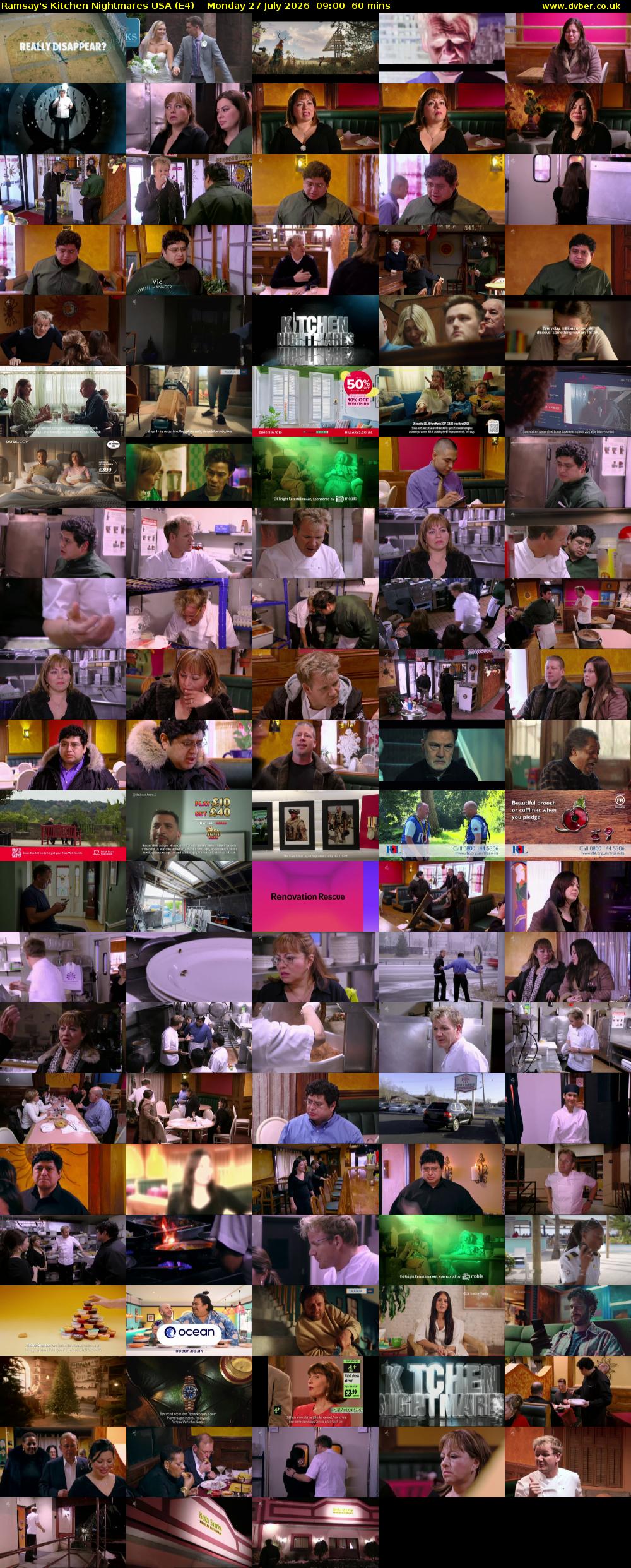 Ramsay's Kitchen Nightmares USA (E4) Monday 27 July 2026 09:00 - 10:00
