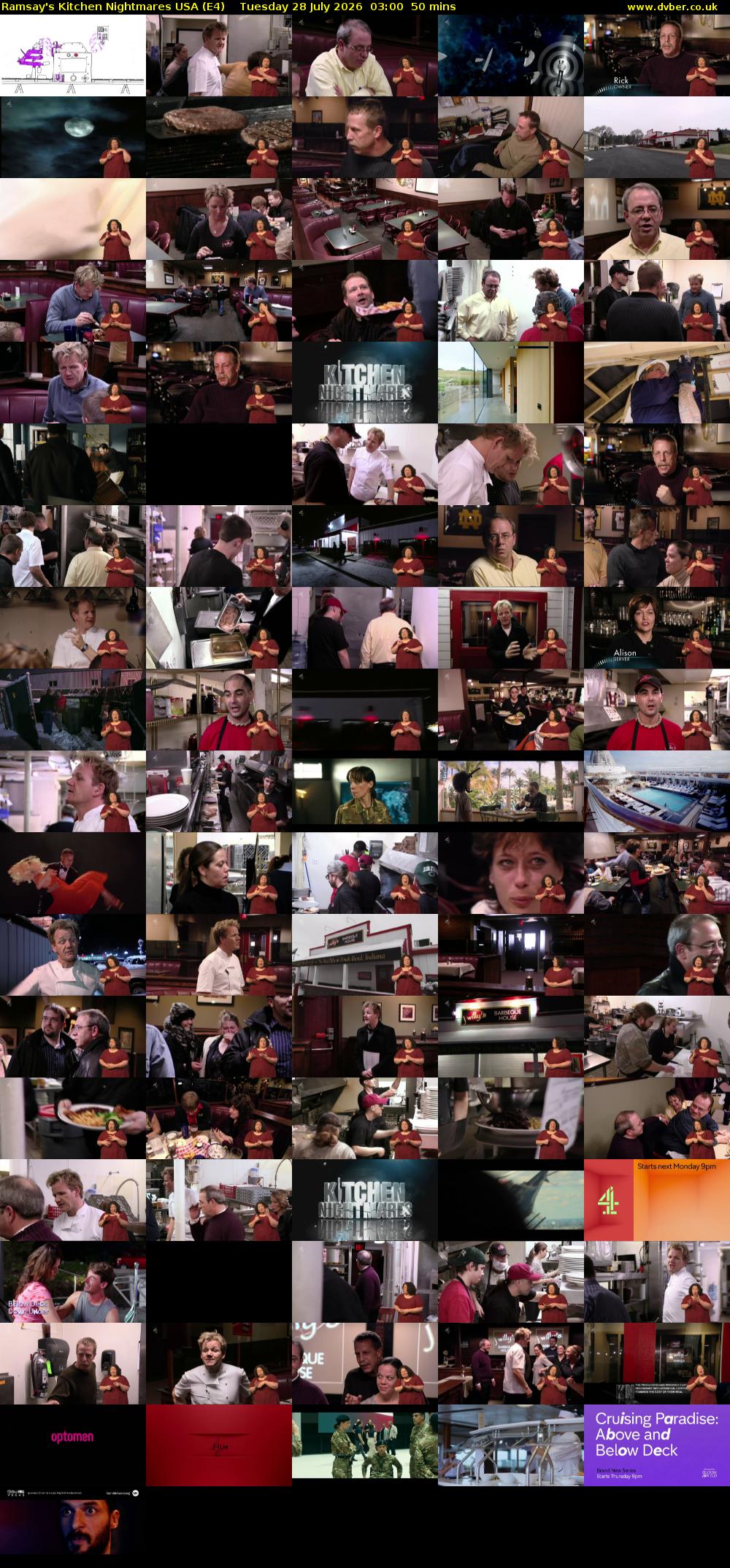 Ramsay's Kitchen Nightmares USA (E4) Tuesday 28 July 2026 03:00 - 03:50