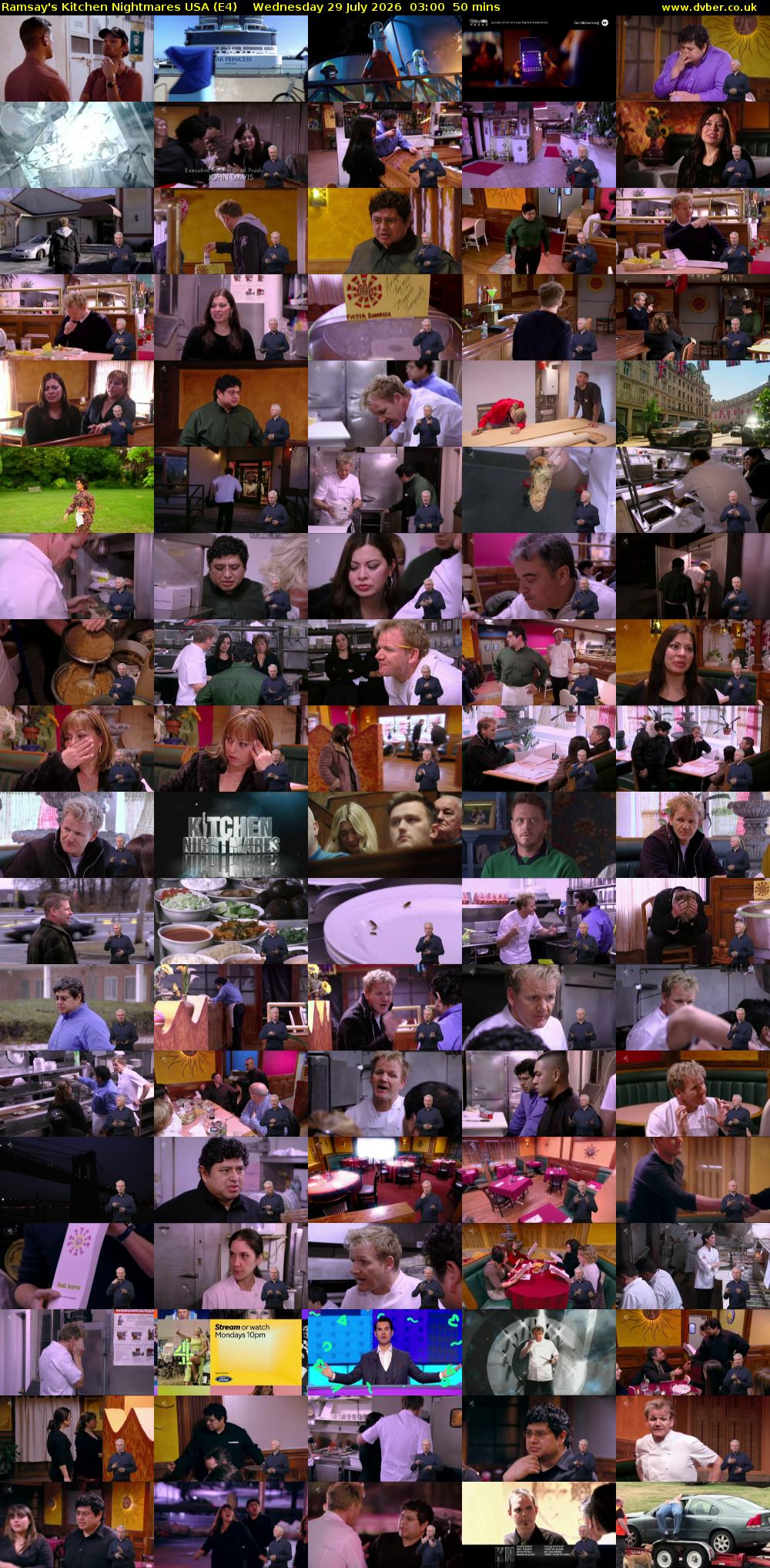 Ramsay's Kitchen Nightmares USA (E4) Wednesday 29 July 2026 03:00 - 03:50