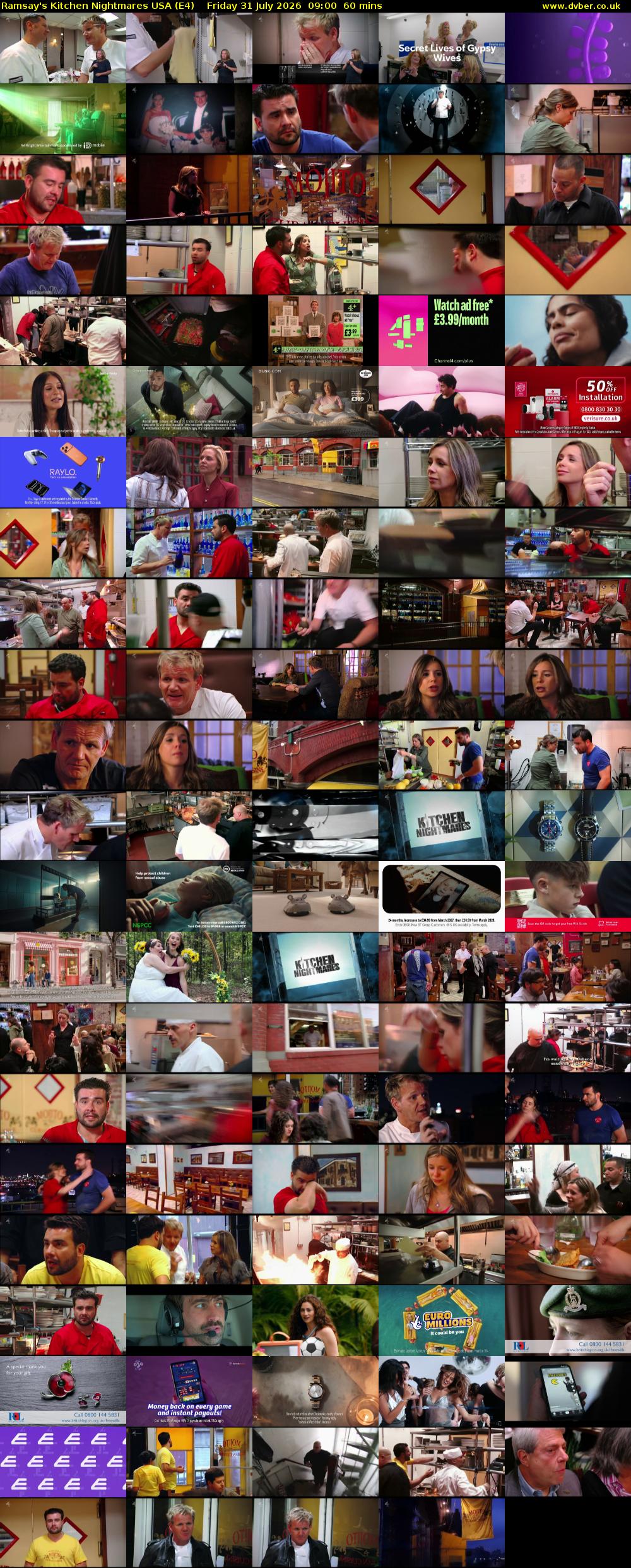 Ramsay's Kitchen Nightmares USA (E4) Friday 31 July 2026 09:00 - 10:00