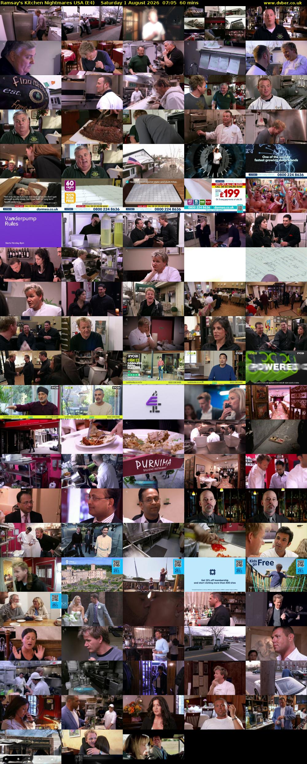 Ramsay's Kitchen Nightmares USA (E4) Saturday 1 August 2026 07:05 - 08:05