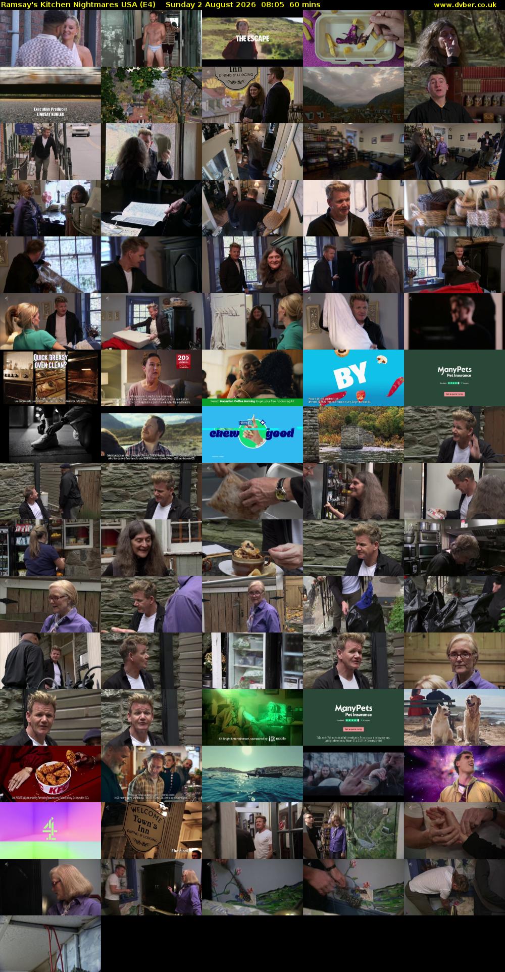 Ramsay's Kitchen Nightmares USA (E4) Sunday 2 August 2026 08:05 - 09:05