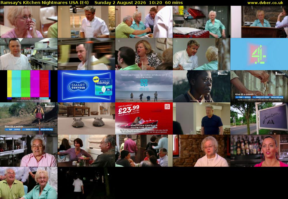 Ramsay's Kitchen Nightmares USA (E4) Sunday 2 August 2026 10:20 - 11:20