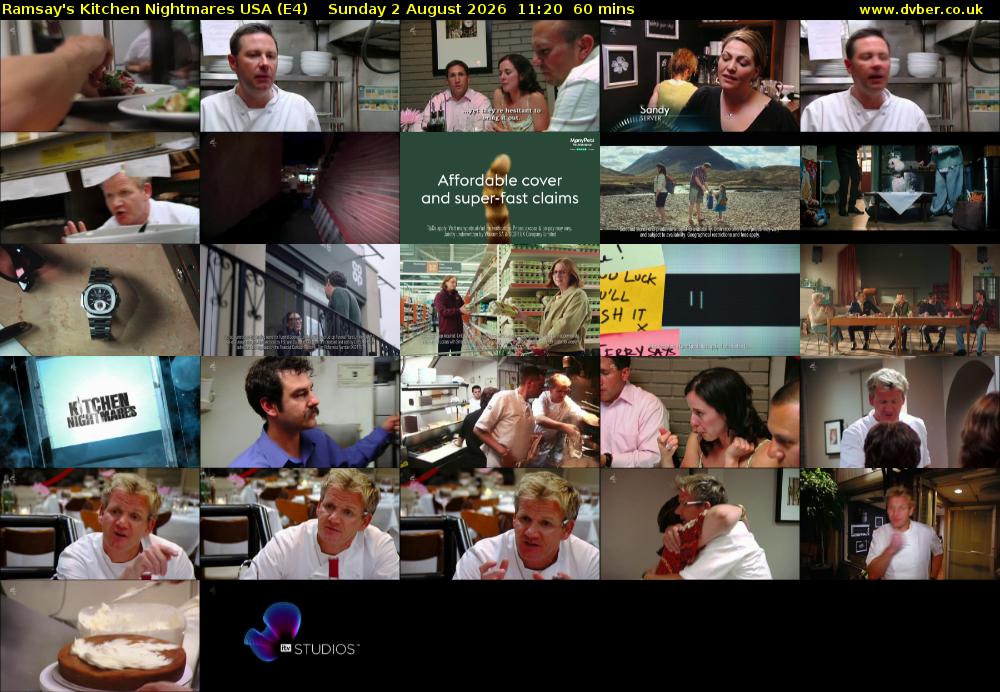 Ramsay's Kitchen Nightmares USA (E4) Sunday 2 August 2026 11:20 - 12:20