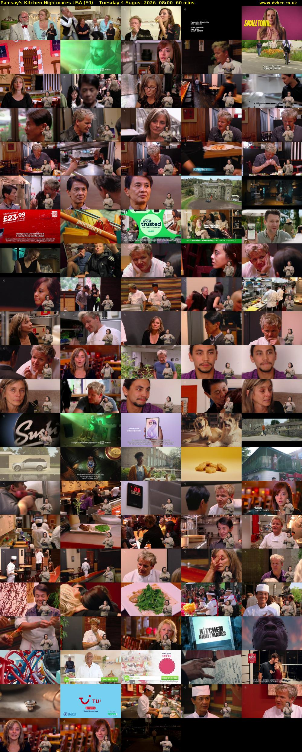 Ramsay's Kitchen Nightmares USA (E4) Tuesday 4 August 2026 08:00 - 09:00