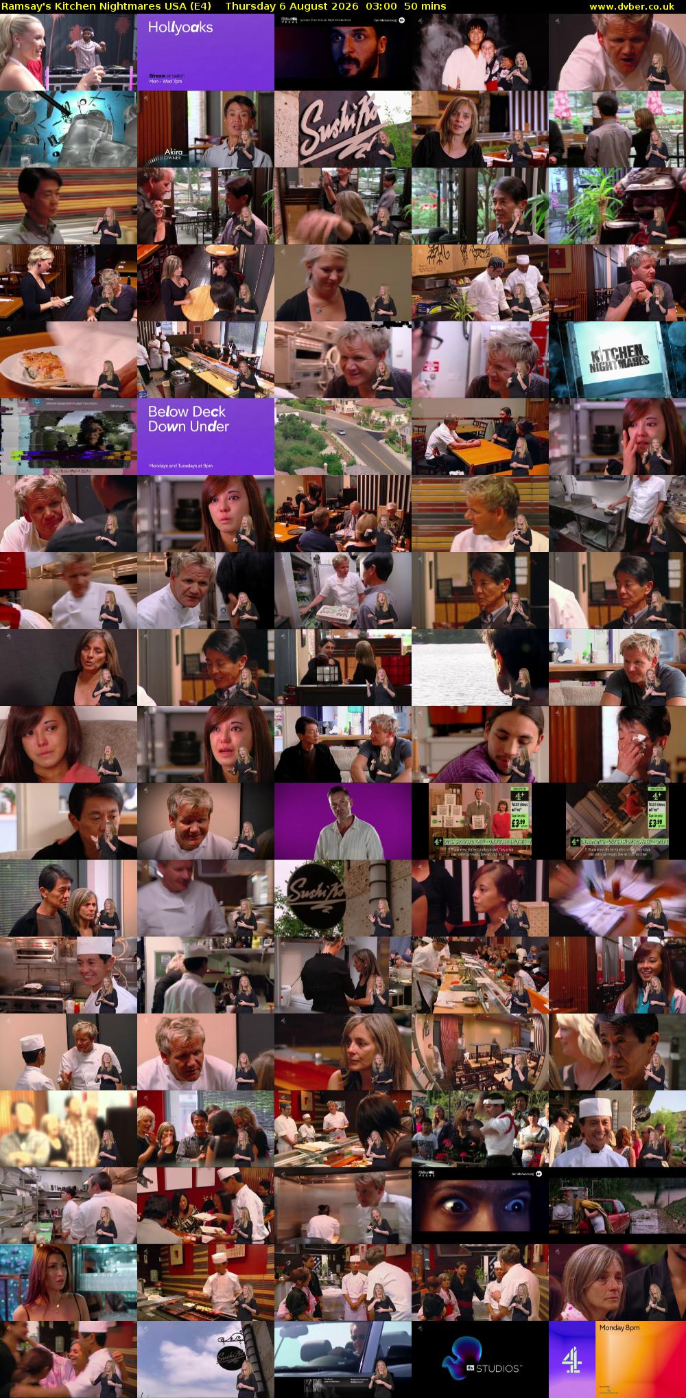Ramsay's Kitchen Nightmares USA (E4) Thursday 6 August 2026 03:00 - 03:50