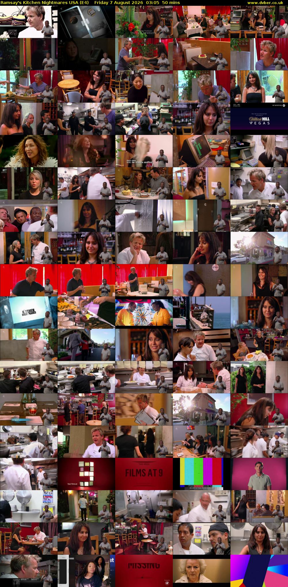 Ramsay's Kitchen Nightmares USA (E4) Friday 7 August 2026 03:05 - 03:55