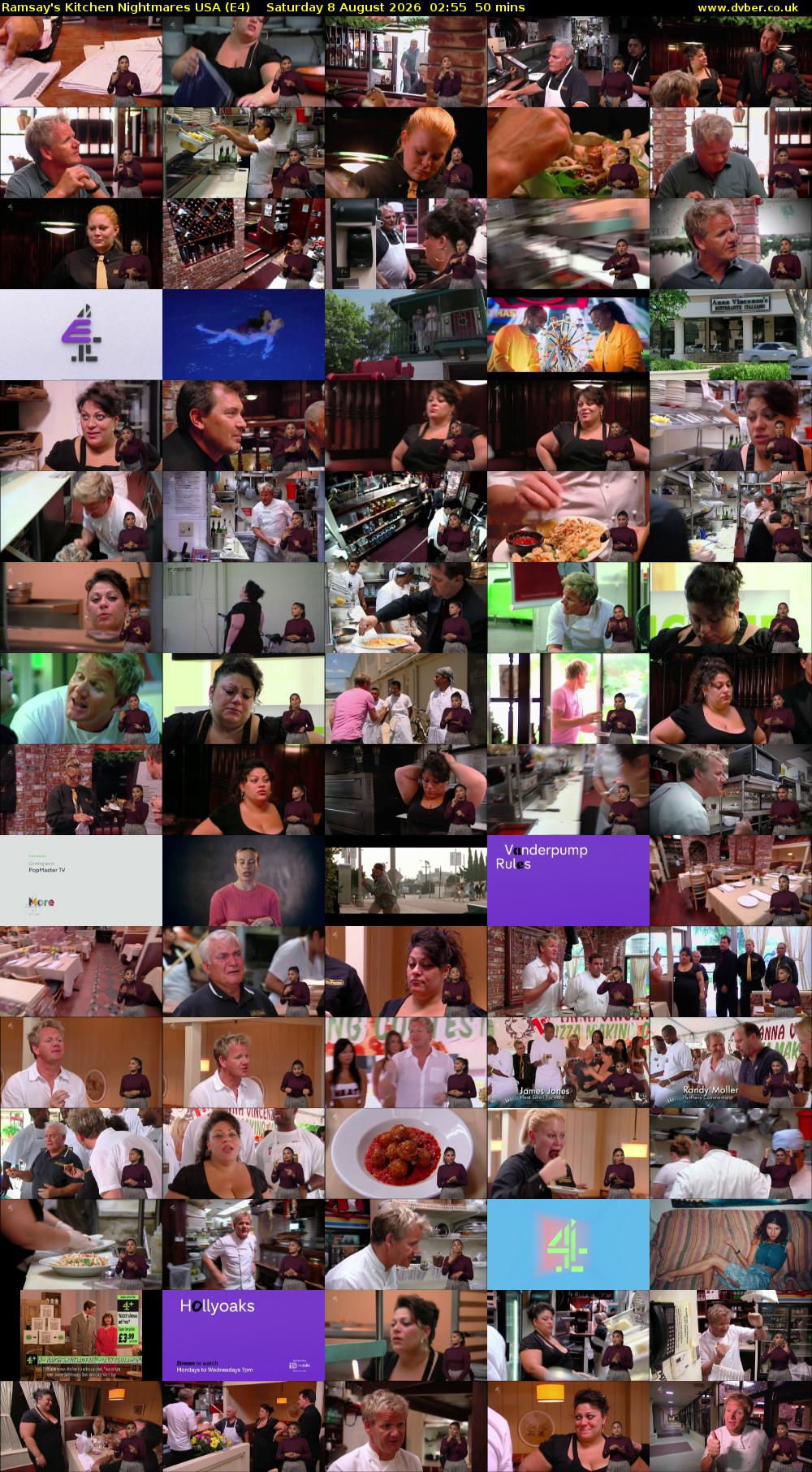 Ramsay's Kitchen Nightmares USA (E4) Saturday 8 August 2026 02:55 - 03:45