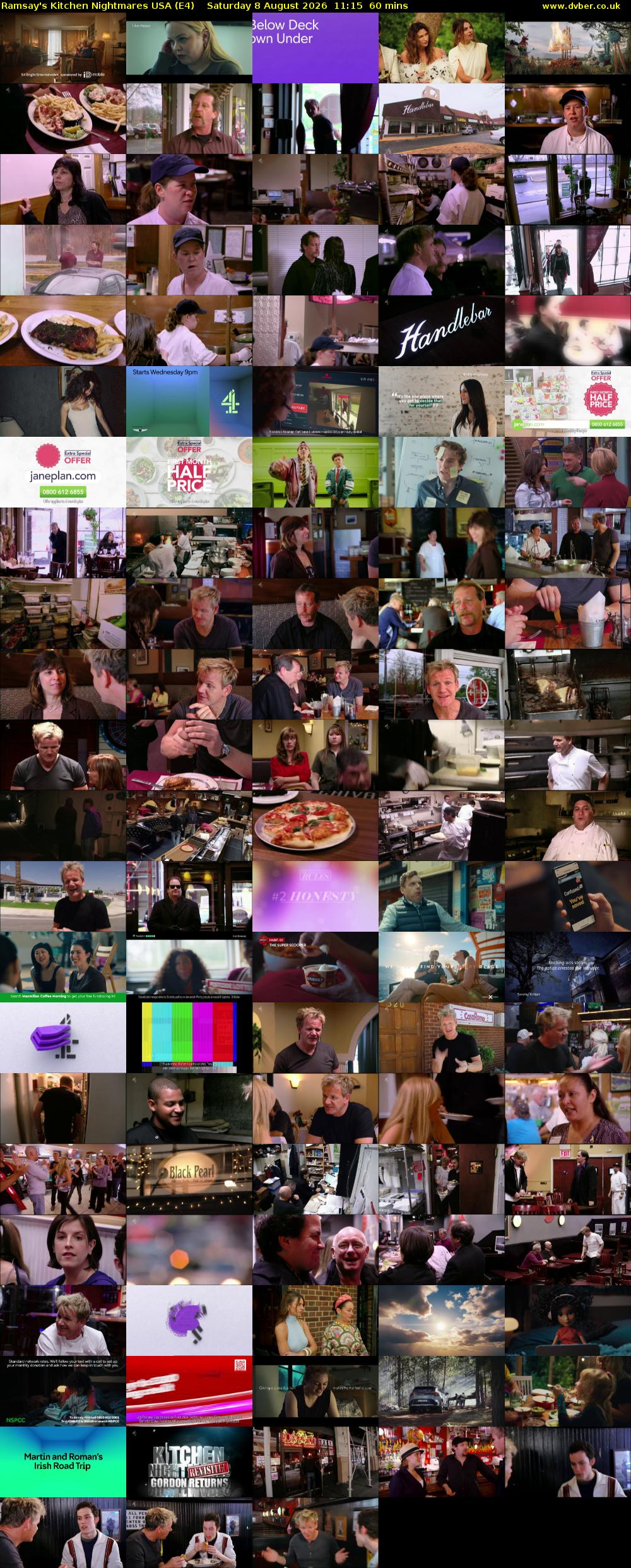 Ramsay's Kitchen Nightmares USA (E4) Saturday 8 August 2026 11:15 - 12:15