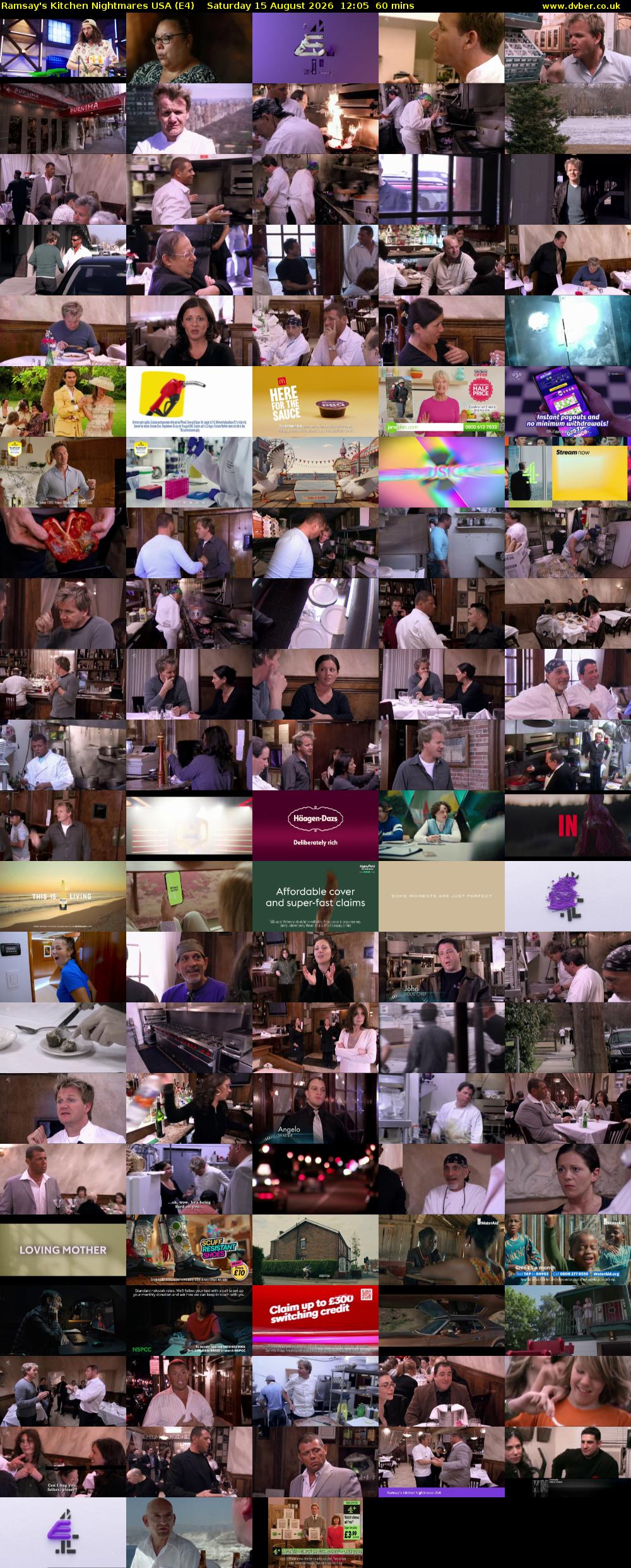 Ramsay's Kitchen Nightmares USA (E4) Saturday 15 August 2026 12:05 - 13:05