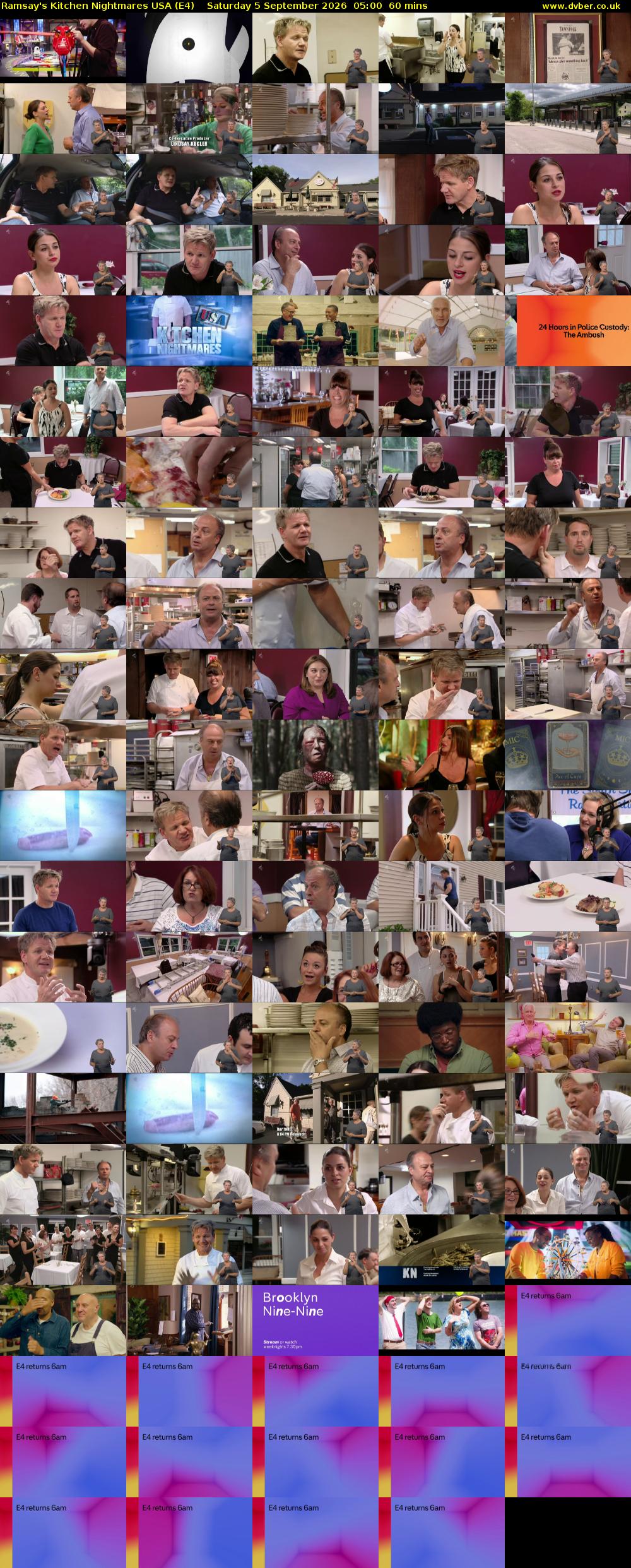 Ramsay's Kitchen Nightmares USA (E4) Saturday 5 September 2026 05:00 - 06:00