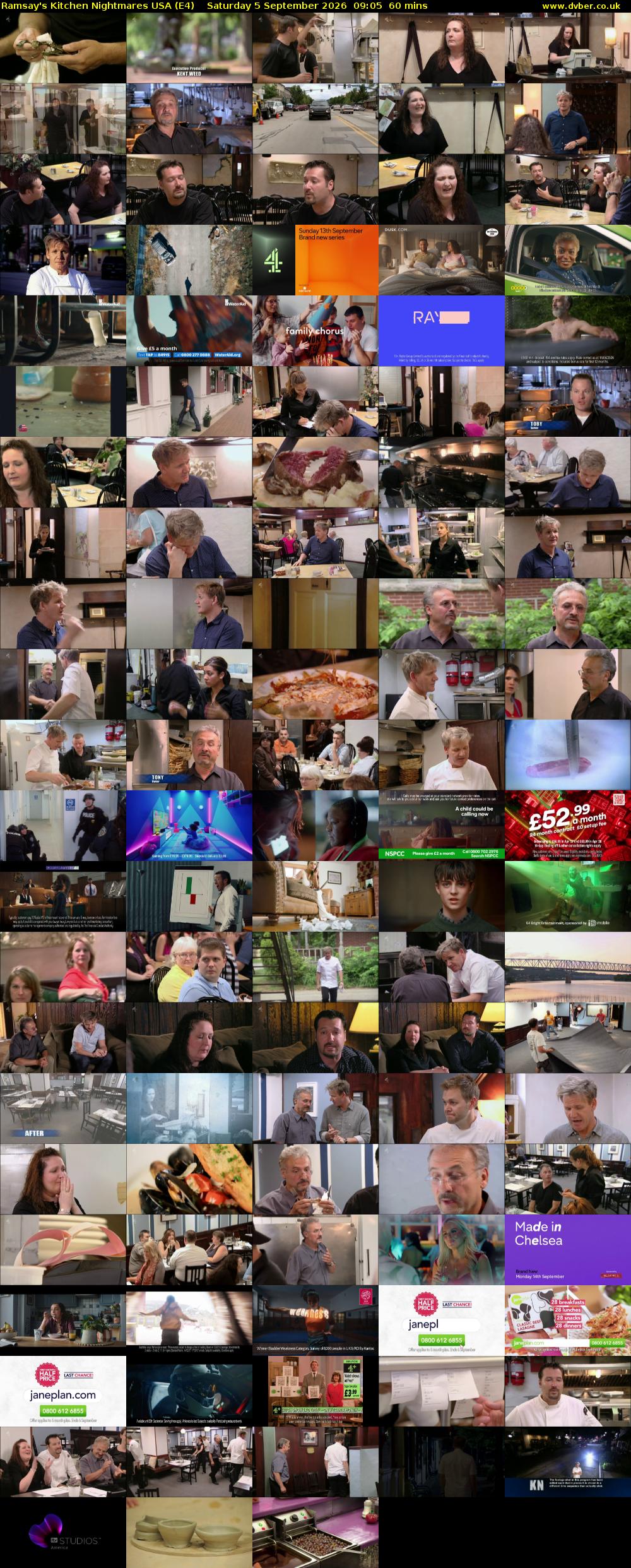 Ramsay's Kitchen Nightmares USA (E4) Saturday 5 September 2026 09:05 - 10:05